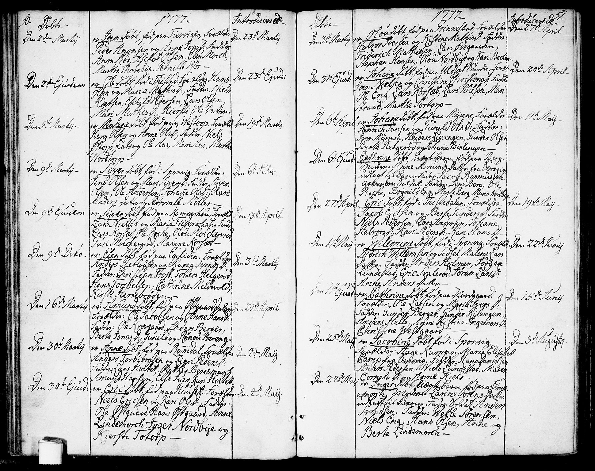 Berg prestekontor Kirkebøker, SAO/A-10902/F/Fa/L0001: Parish register (official) no. I 1, 1770-1814, p. 50-51