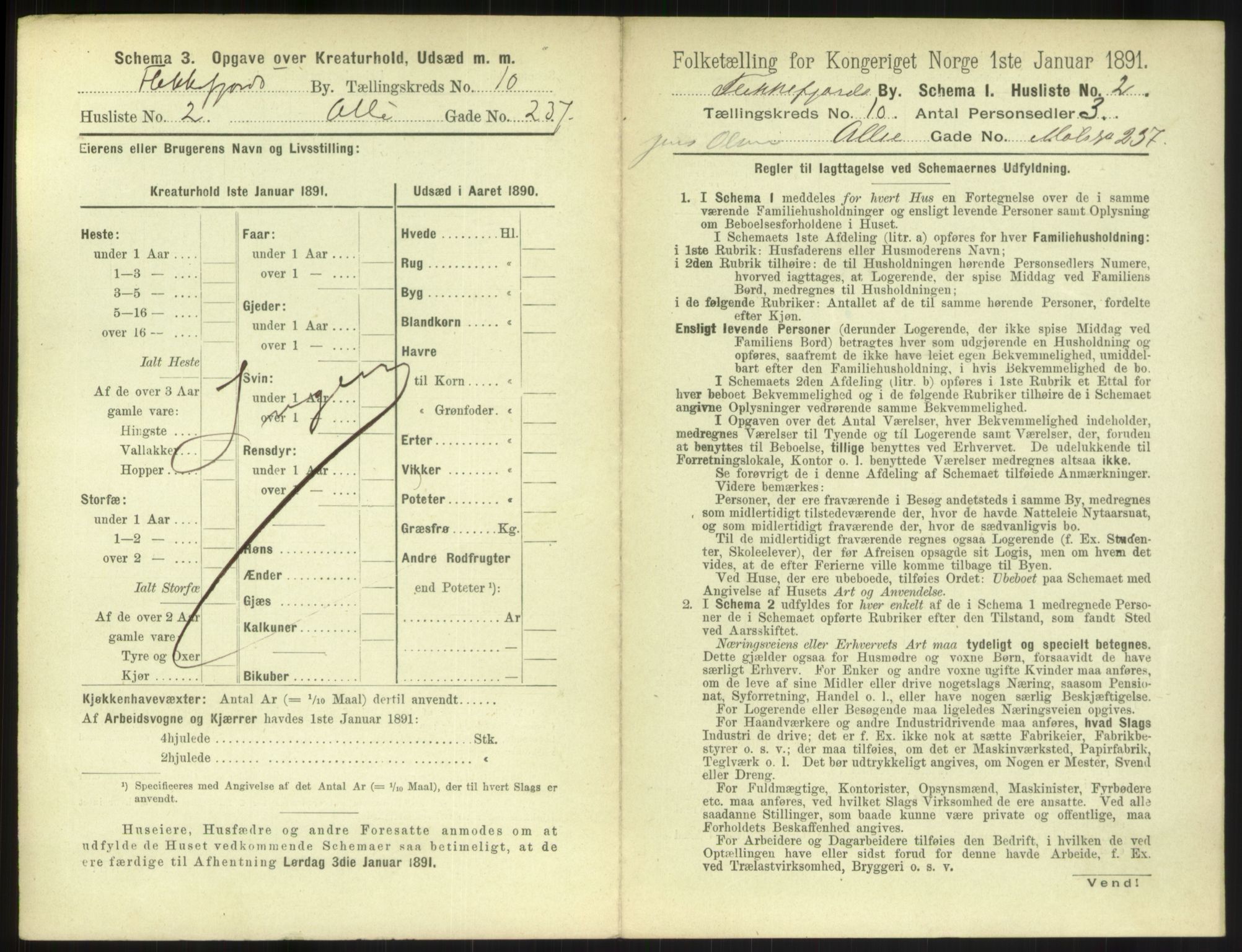 RA, 1891 census for 1004 Flekkefjord, 1891, p. 358