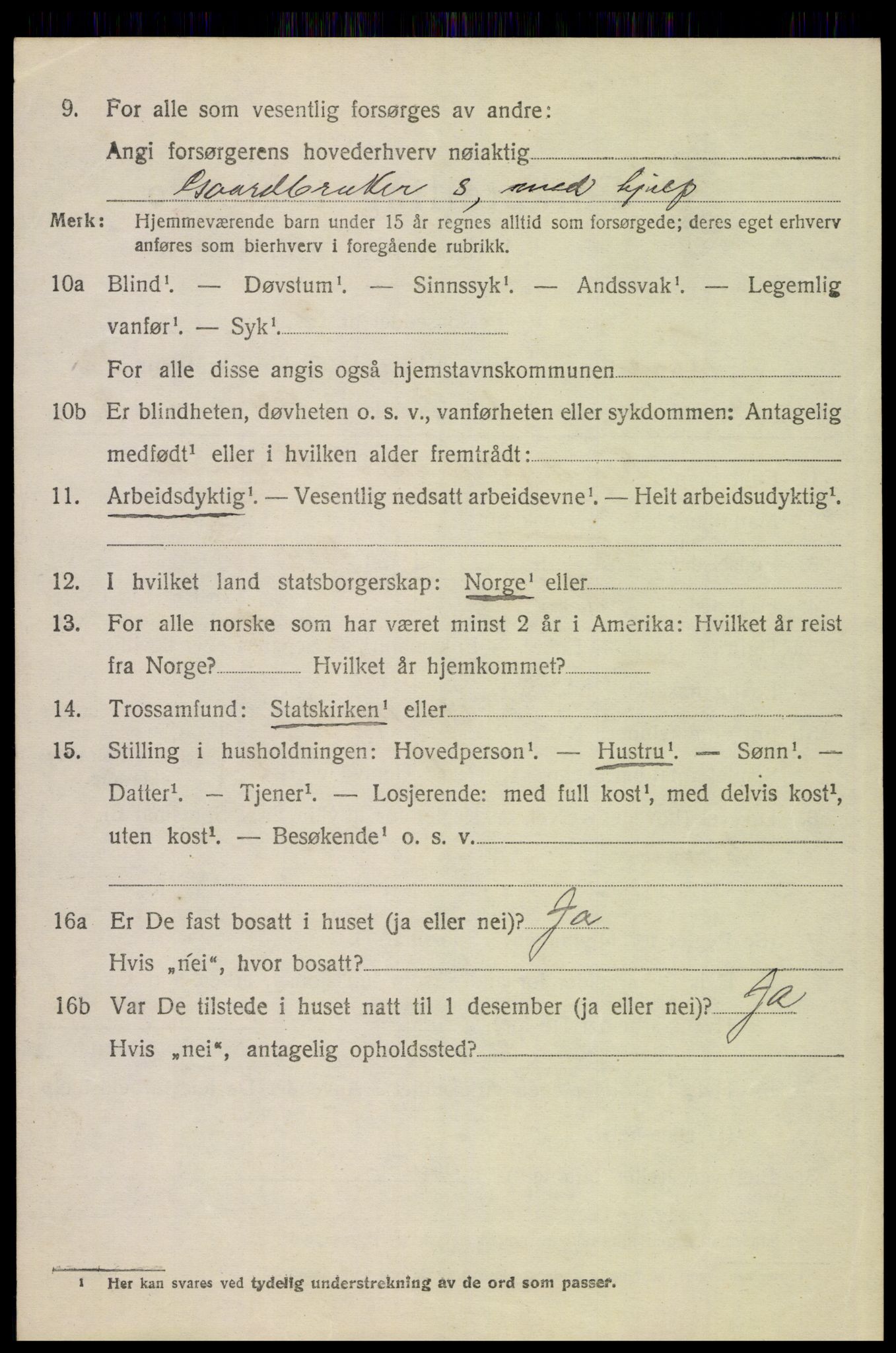 SAH, 1920 census for Tolga, 1920, p. 5512