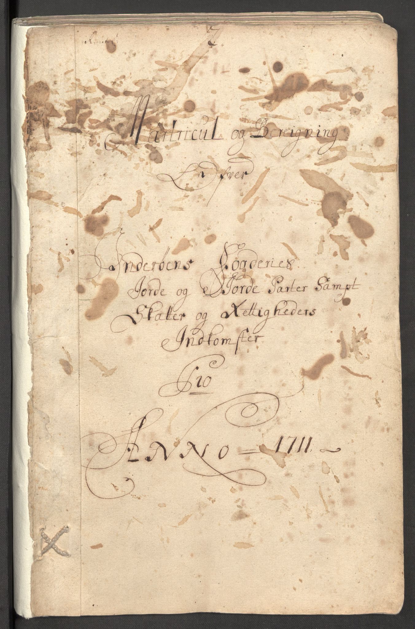 Rentekammeret inntil 1814, Reviderte regnskaper, Fogderegnskap, AV/RA-EA-4092/R63/L4319: Fogderegnskap Inderøy, 1711, p. 25