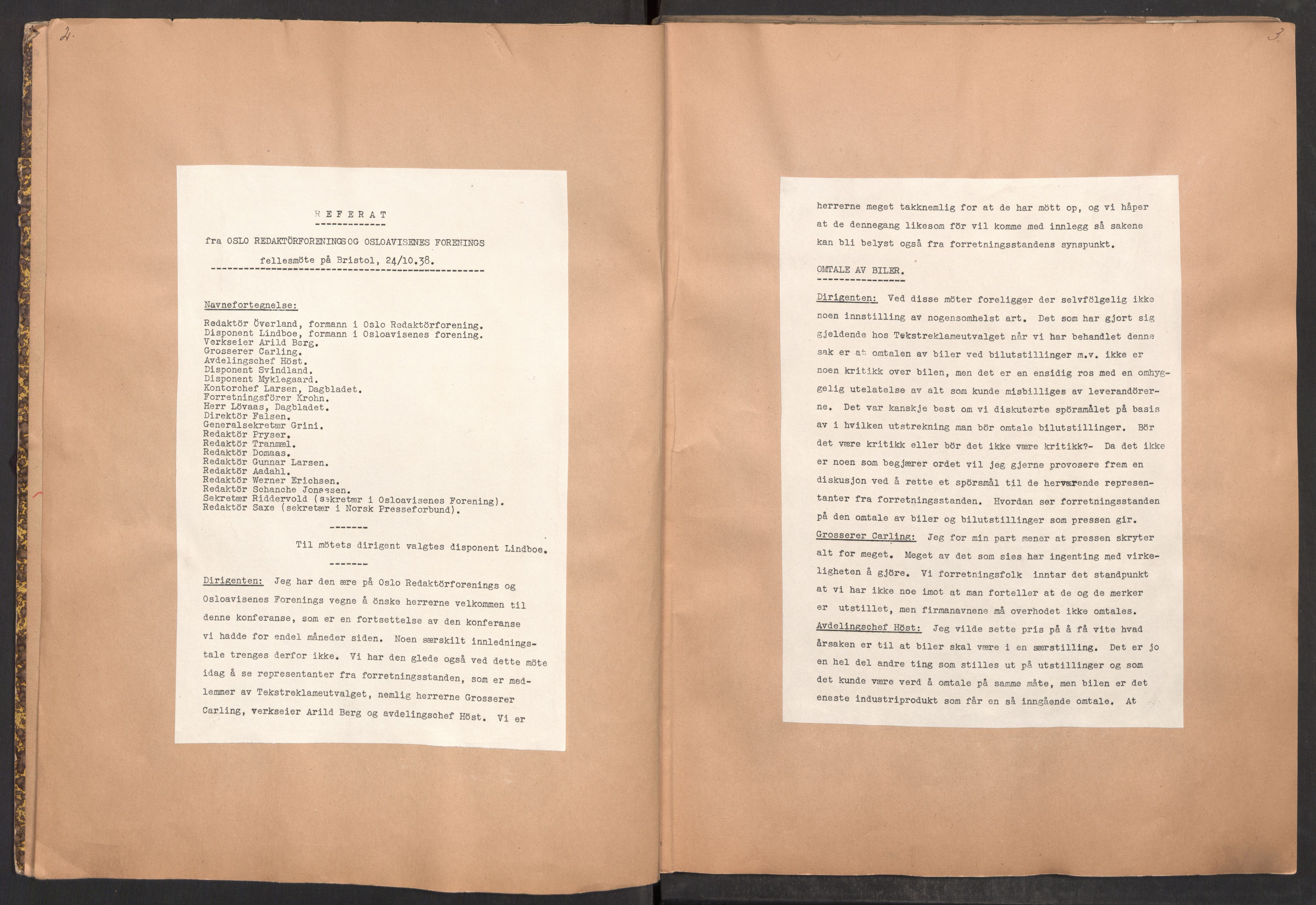 Tekstreklameutvalget, RA/PA-0854/A/Aa/L0003: Møtereferat, 1938-1955, p. 2-3