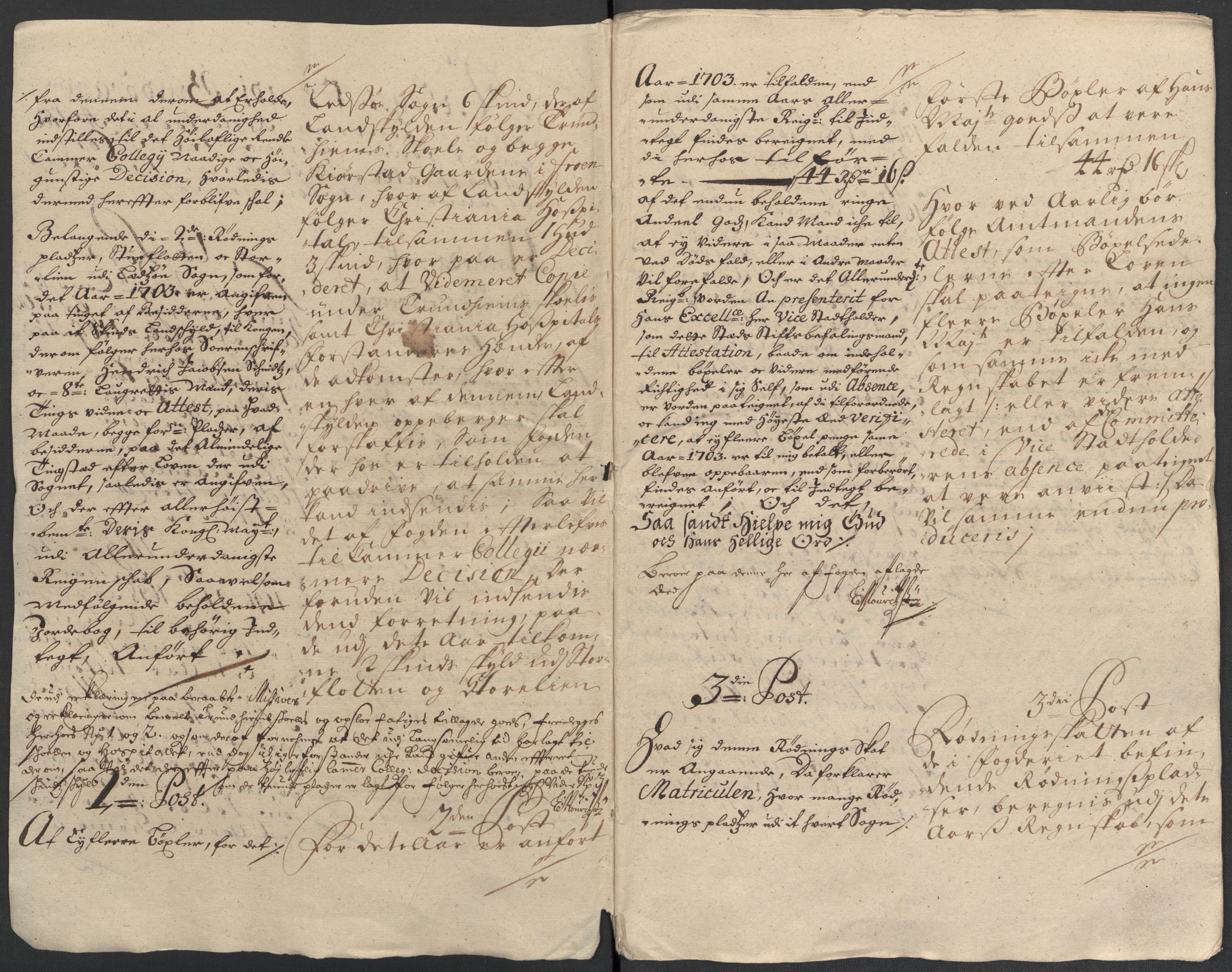 Rentekammeret inntil 1814, Reviderte regnskaper, Fogderegnskap, AV/RA-EA-4092/R17/L1176: Fogderegnskap Gudbrandsdal, 1703, p. 227