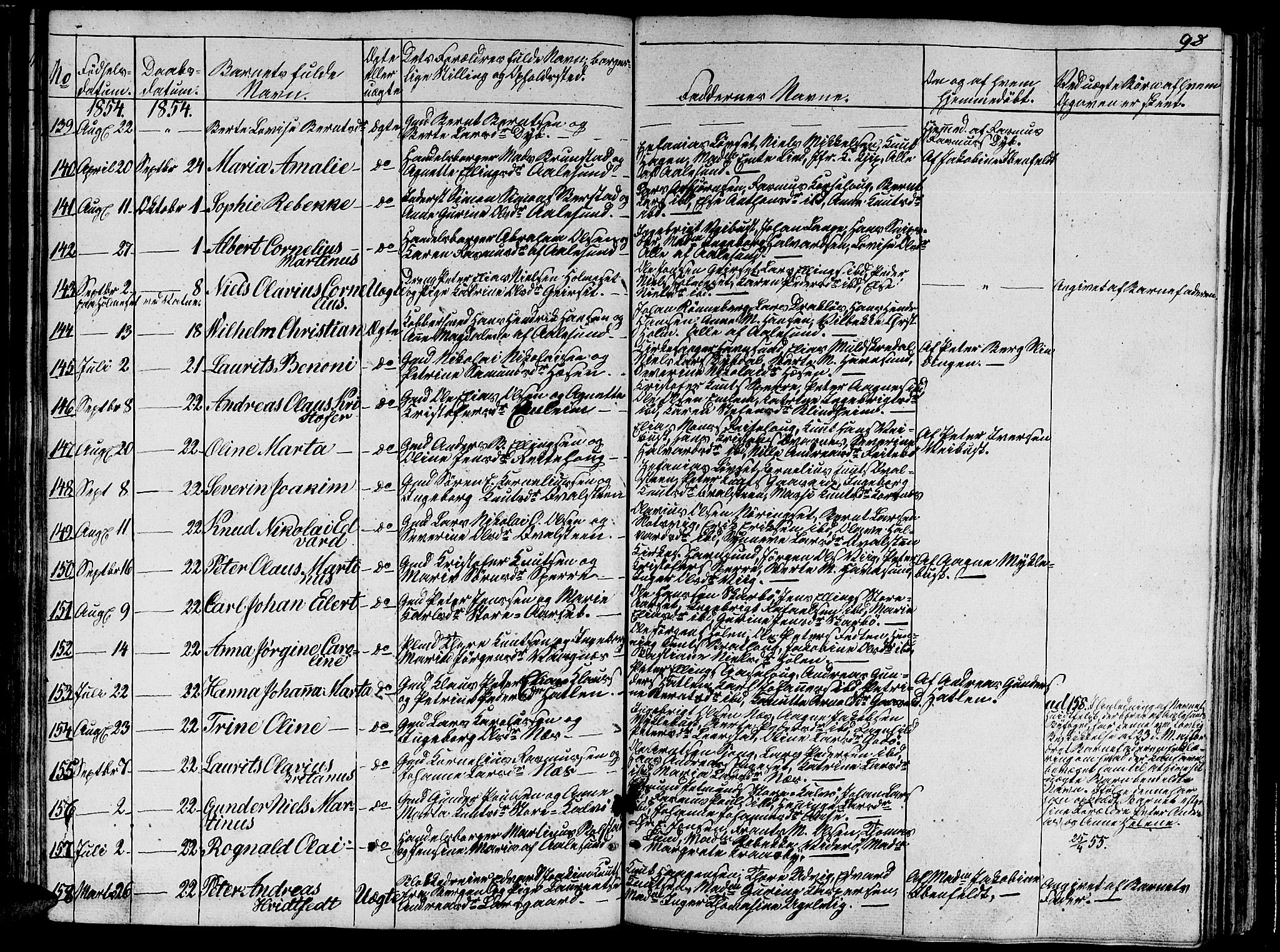 Ministerialprotokoller, klokkerbøker og fødselsregistre - Møre og Romsdal, AV/SAT-A-1454/528/L0426: Parish register (copy) no. 528C07, 1844-1854, p. 98