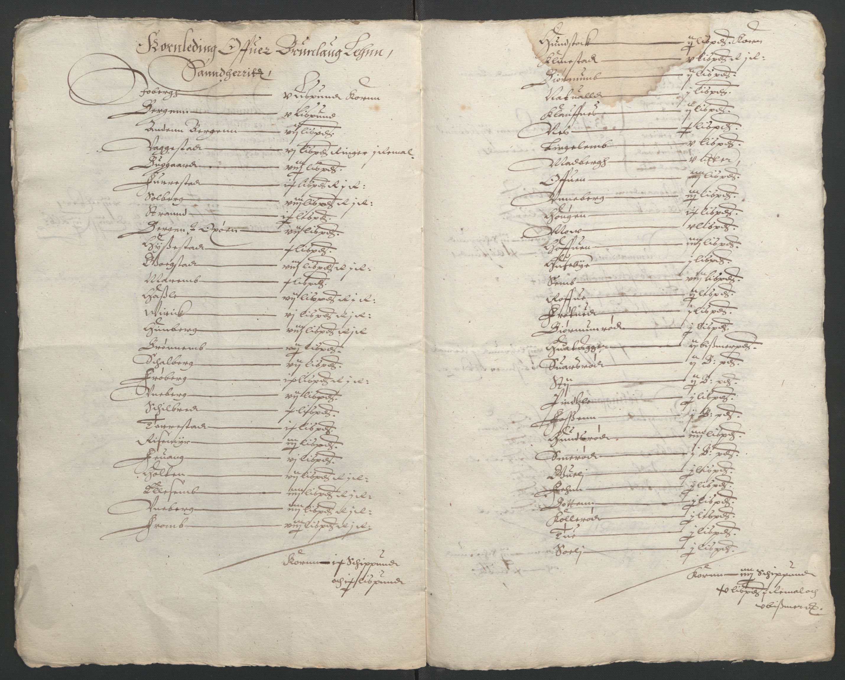 Stattholderembetet 1572-1771, AV/RA-EA-2870/Ek/L0002/0001: Jordebøker til utlikning av garnisonsskatt 1624-1626: / Jordebøker for noen vikværske len, 1624-1626, p. 10