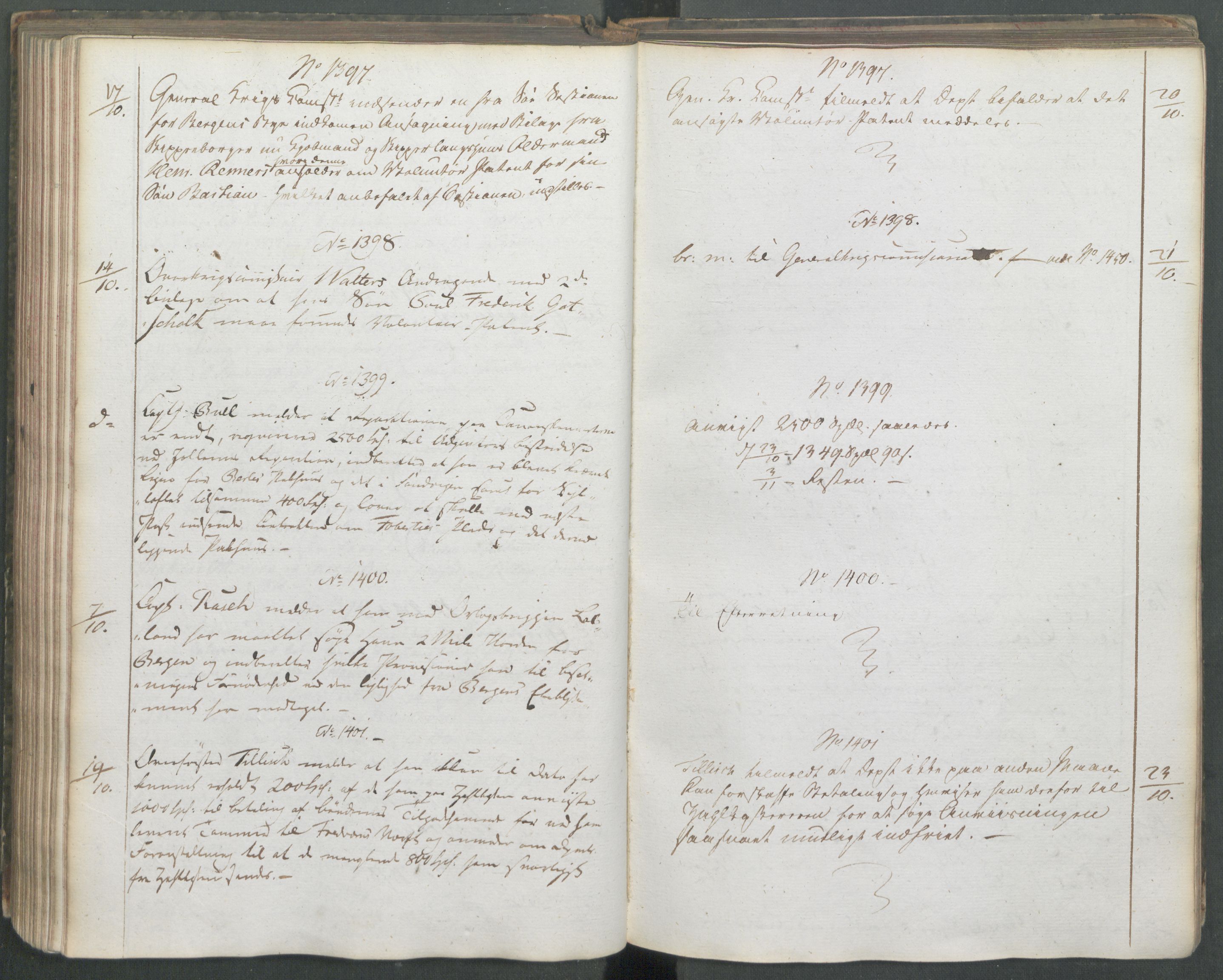 Marinedepartementet/ Marine- og postdepartementet, AV/RA-RAFA-3792/C/L0006: 7de Departements Journal, 1818