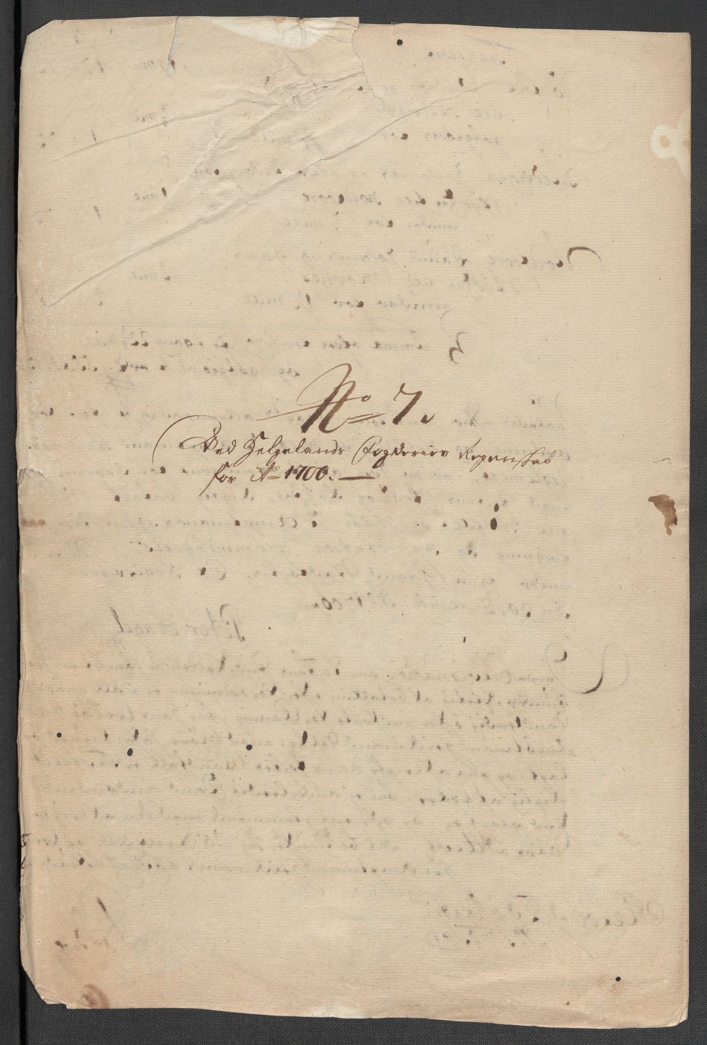 Rentekammeret inntil 1814, Reviderte regnskaper, Fogderegnskap, AV/RA-EA-4092/R65/L4507: Fogderegnskap Helgeland, 1699-1701, p. 275