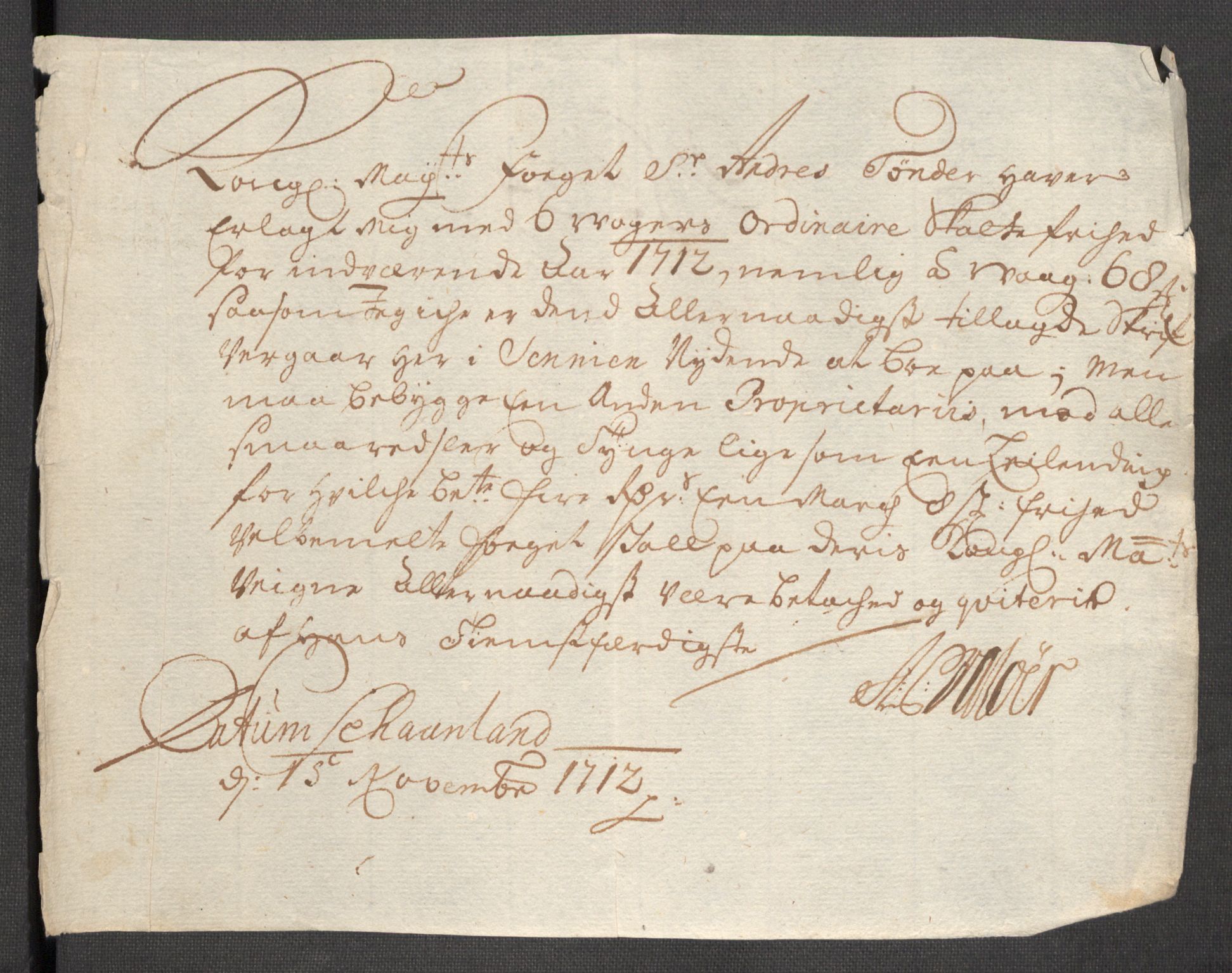 Rentekammeret inntil 1814, Reviderte regnskaper, Fogderegnskap, AV/RA-EA-4092/R68/L4758: Fogderegnskap Senja og Troms, 1711-1712, p. 441