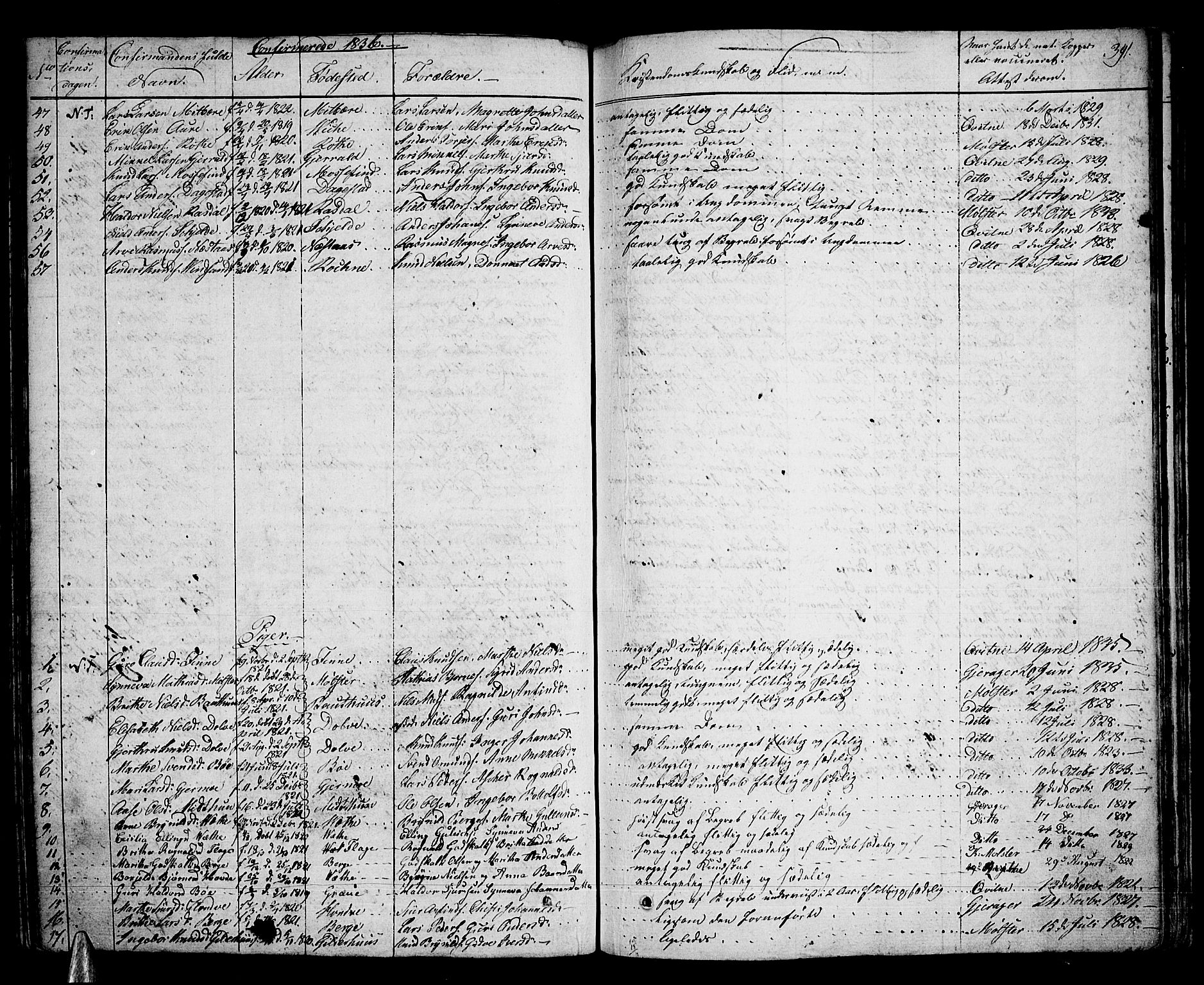 Voss sokneprestembete, SAB/A-79001/H/Haa: Parish register (official) no. A 12, 1823-1837, p. 391