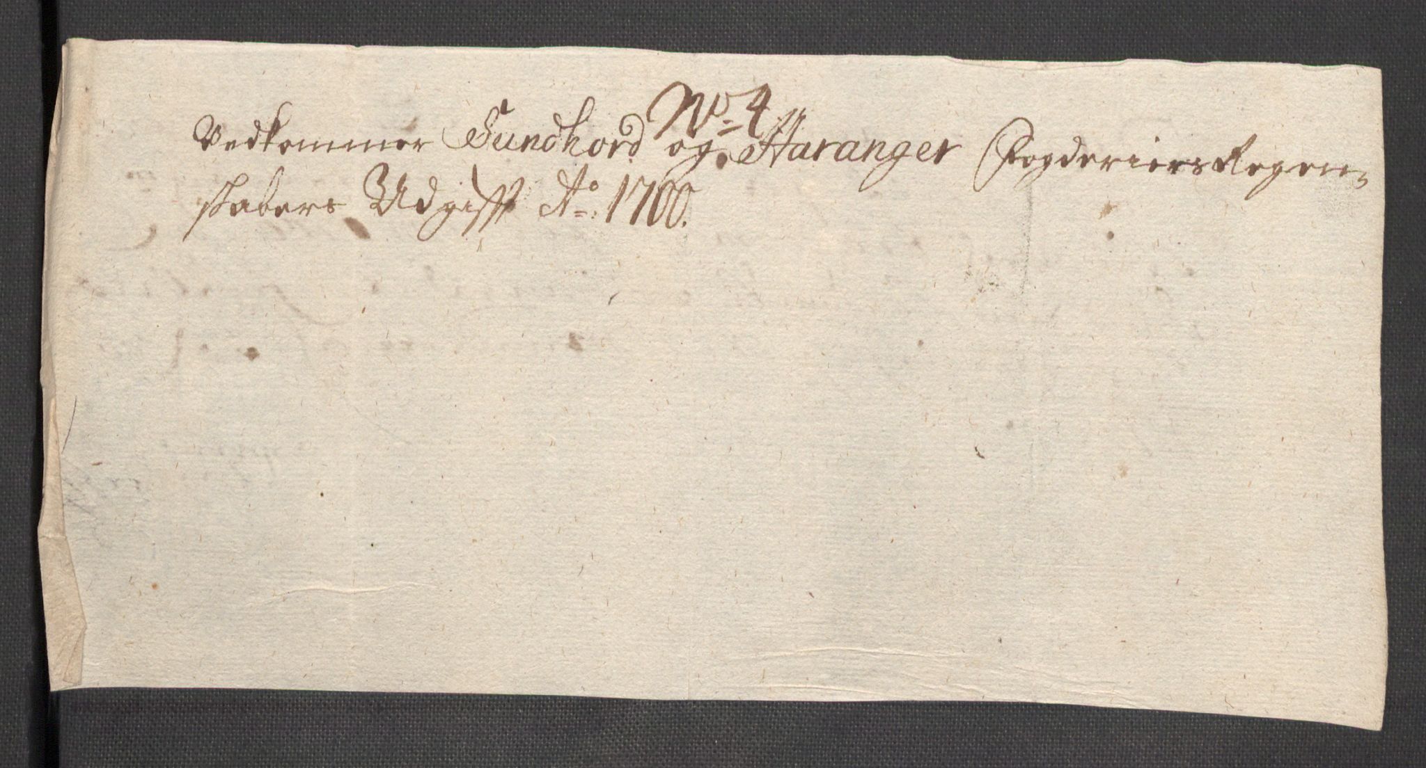 Rentekammeret inntil 1814, Reviderte regnskaper, Fogderegnskap, AV/RA-EA-4092/R48/L2979: Fogderegnskap Sunnhordland og Hardanger, 1700-1701, p. 236