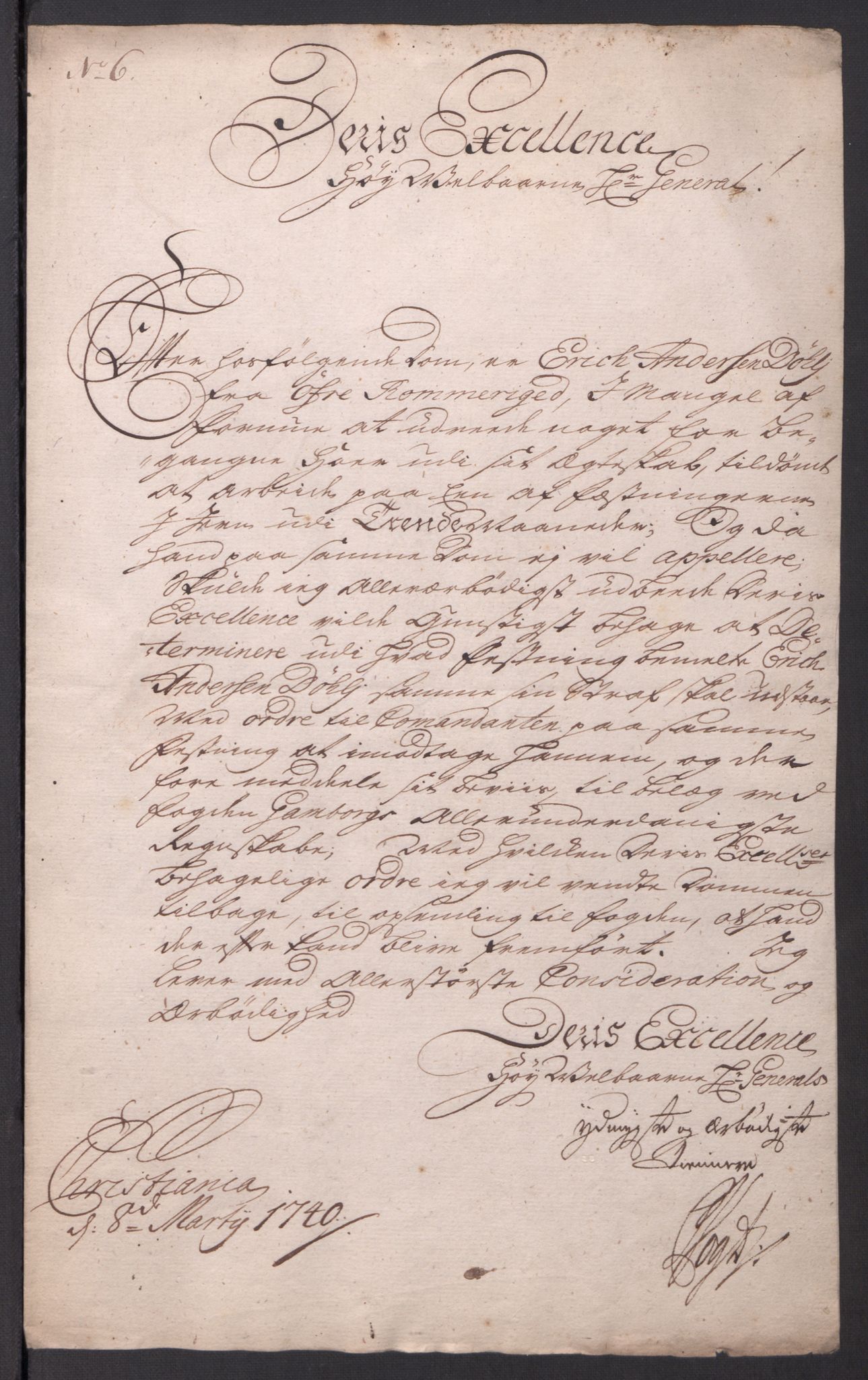 Kommanderende general (KG I) med Det norske krigsdirektorium, AV/RA-EA-5419/D/L0061: Stattholderens, stiftamtmenns og amtmenns brev, 1731-1740, p. 349