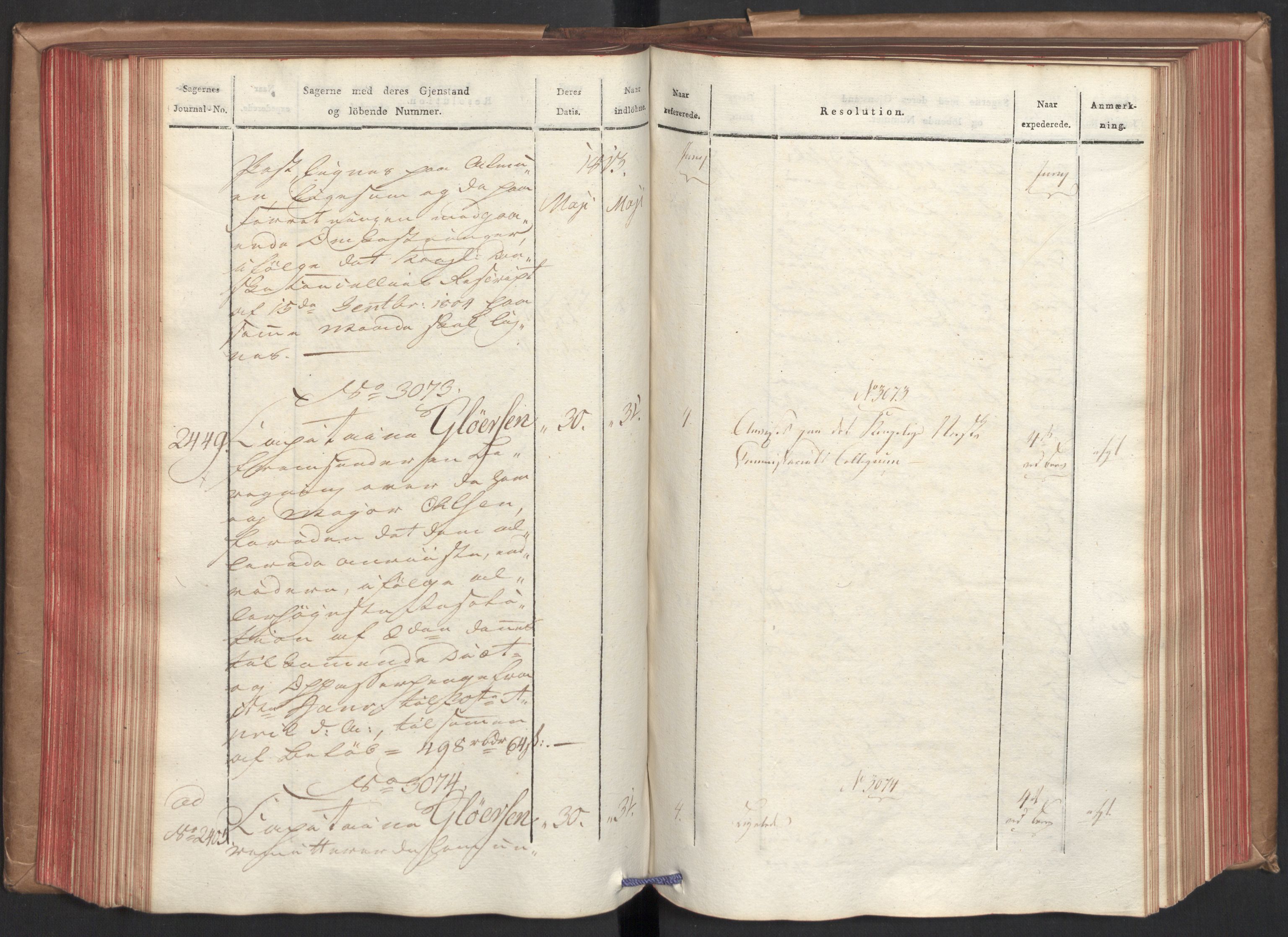 Stattholderembetet 1810-1814, 2. kontor (Kontor B), AV/RA-EA-5432/Ab/L0006: Referatprotokoll,  j.nr. 2262-2602,  l.nr. 2846-4172, 1813, p. 130