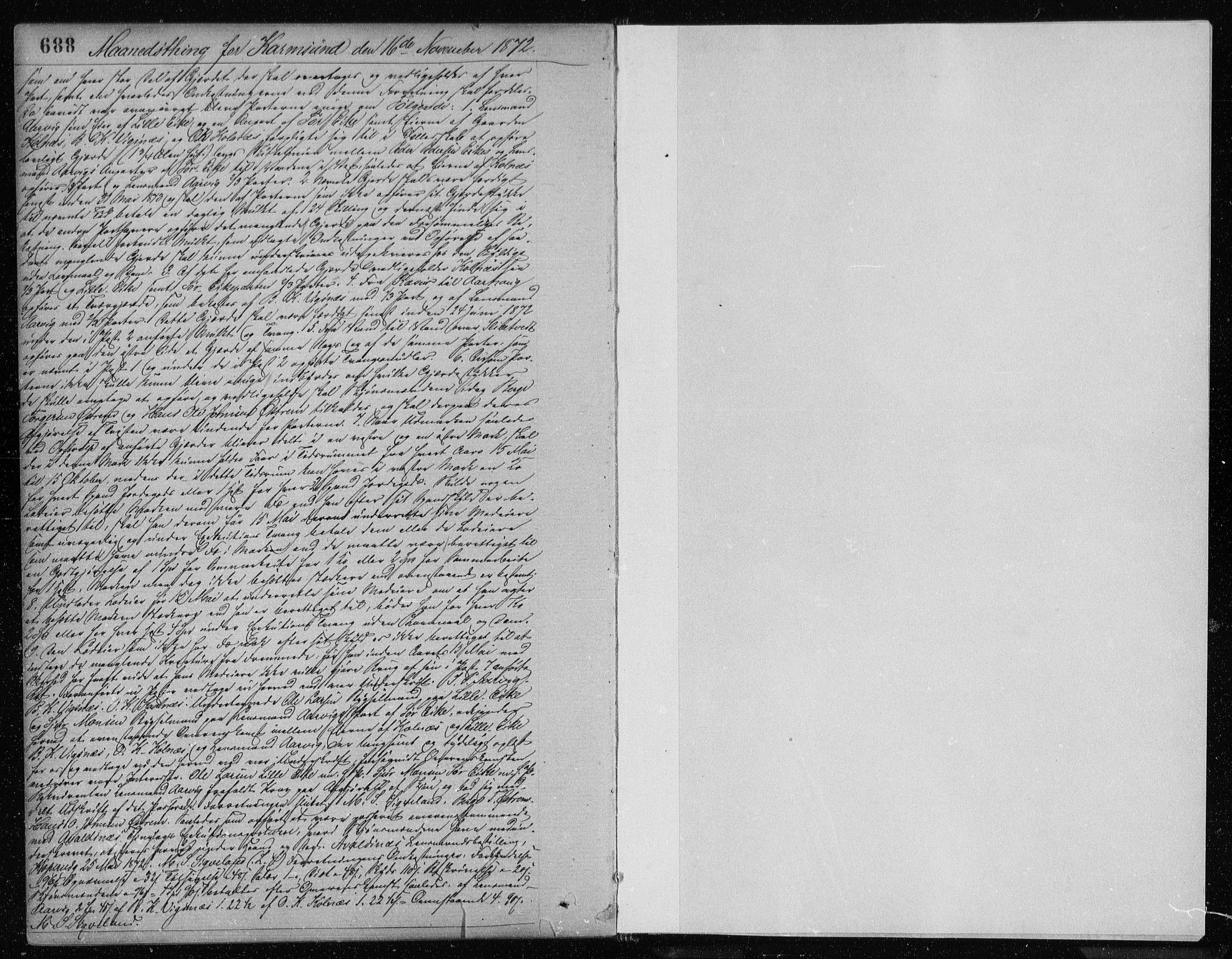 Karmsund sorenskriveri, SAST/A-100311/01/II/IIB/L0021: Mortgage book no. 9, 1870-1877, p. 688-689