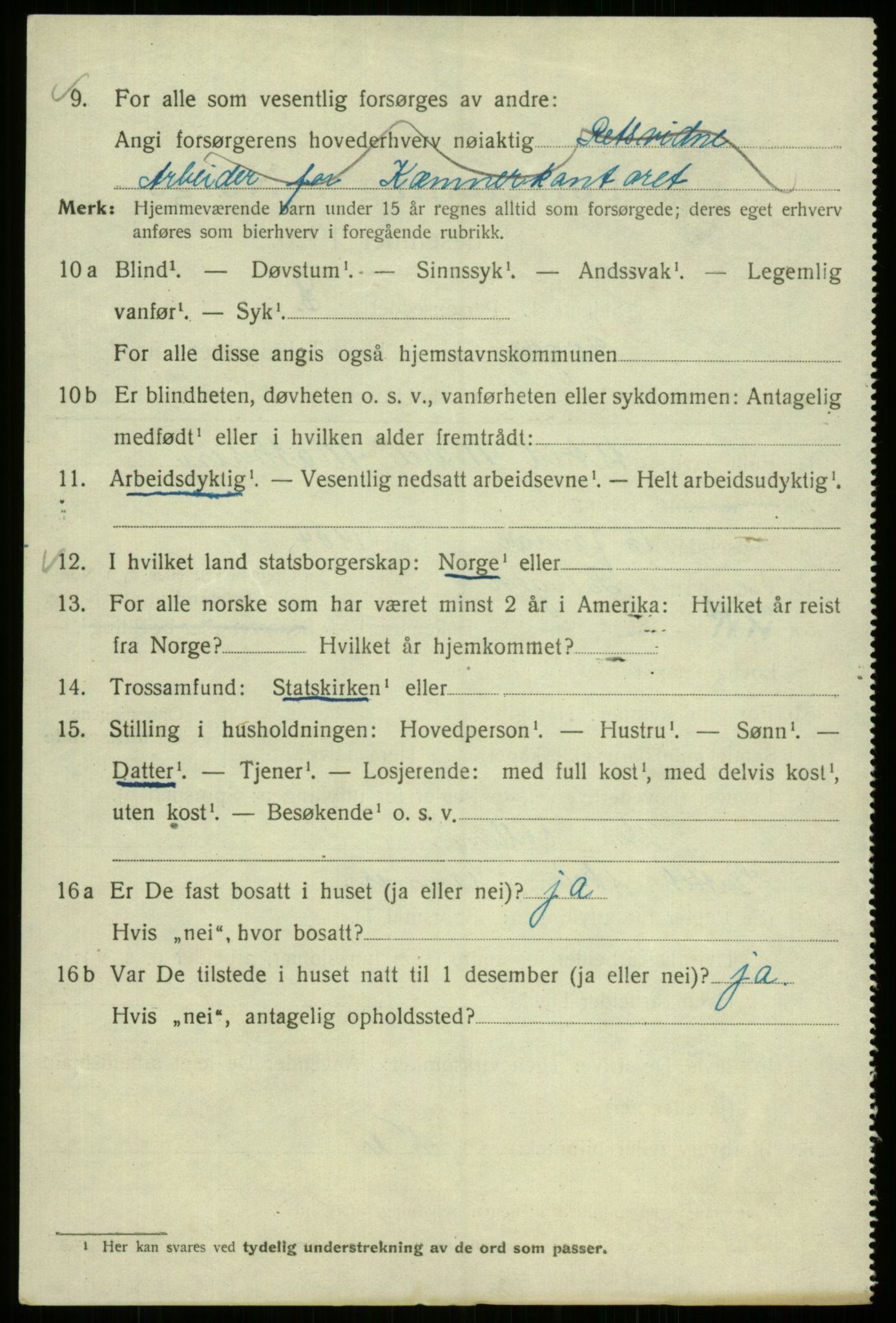 SAB, 1920 census for Bergen, 1920, p. 191750