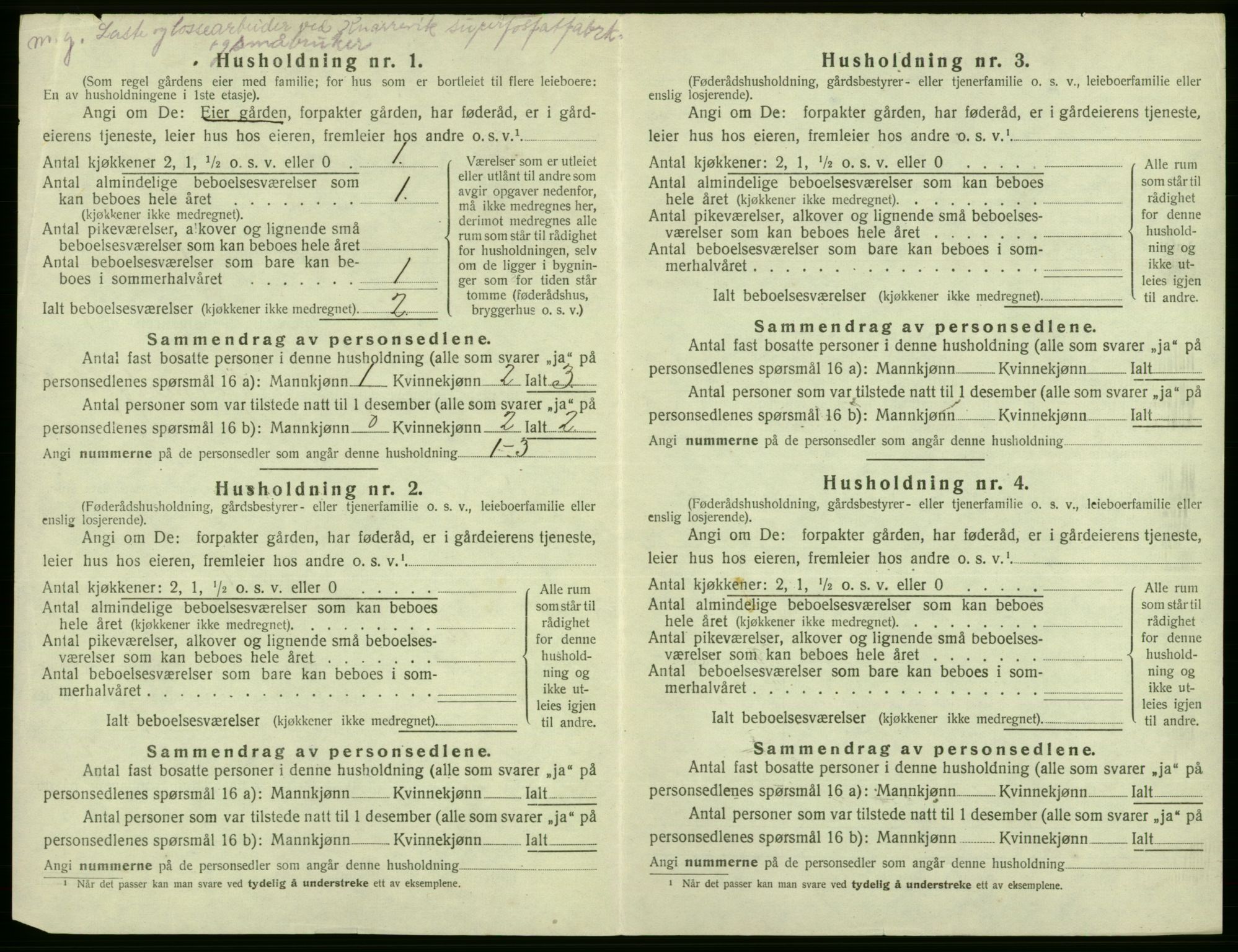 SAB, 1920 census for Fjell, 1920, p. 792