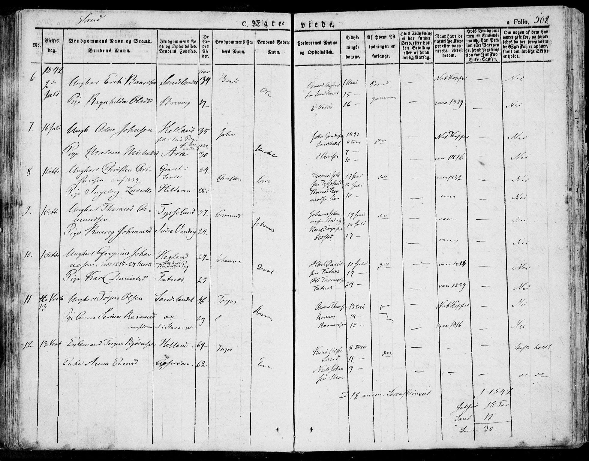 Jelsa sokneprestkontor, SAST/A-101842/01/IV: Parish register (official) no. A 6.2, 1828-1853, p. 508