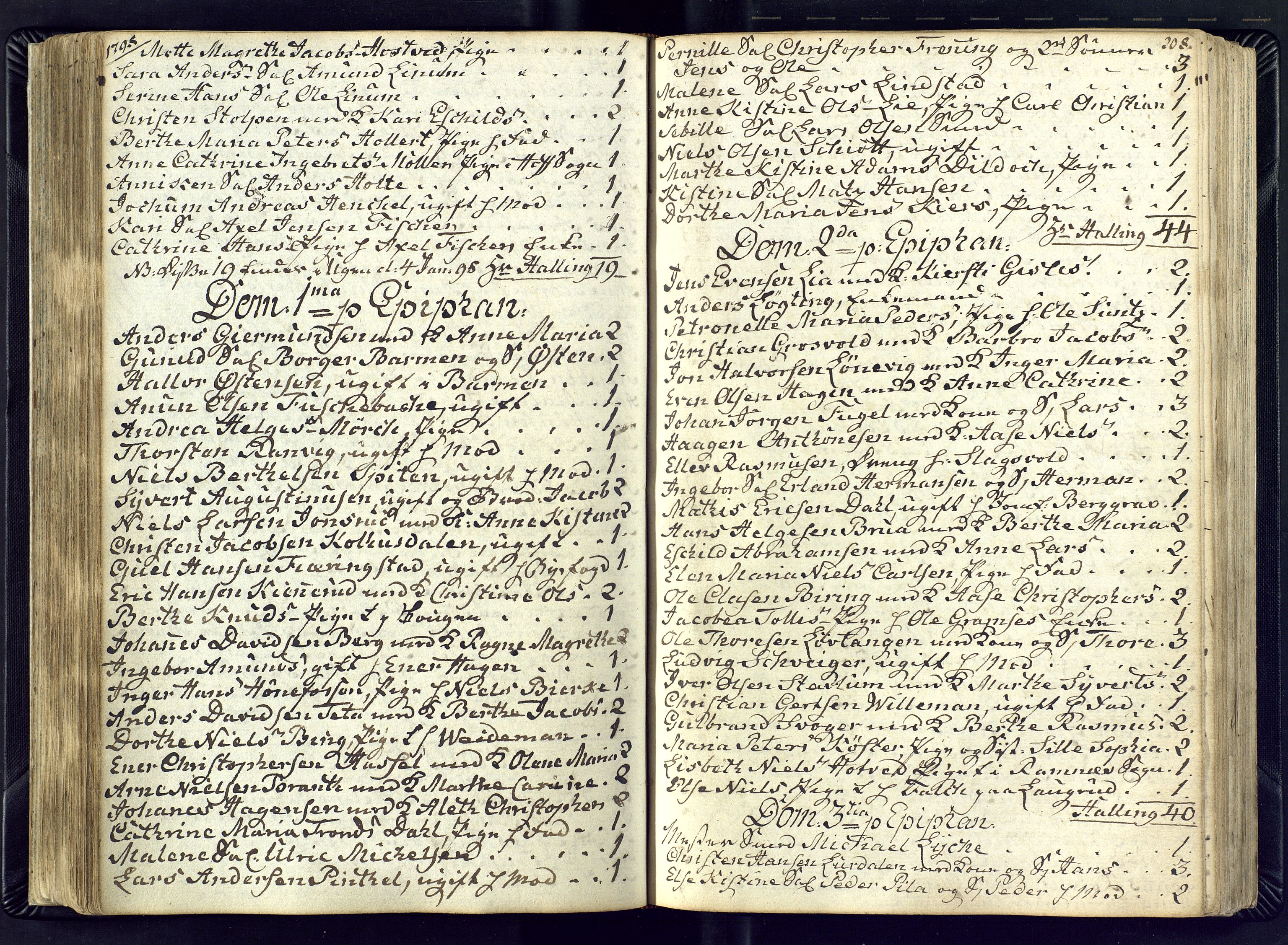 Kongsberg kirkebøker, SAKO/A-22/M/Ma/L0012: Communicants register no. 12, 1794-1800, p. 208