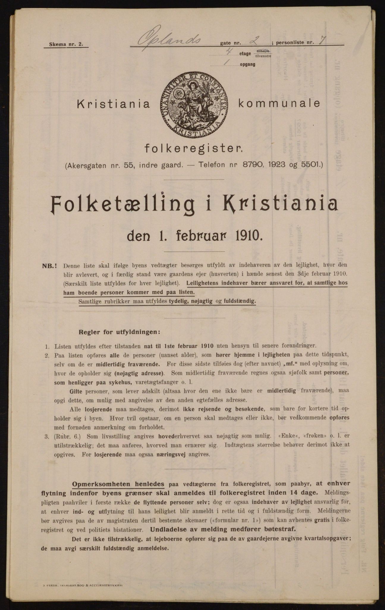 OBA, Municipal Census 1910 for Kristiania, 1910, p. 72963