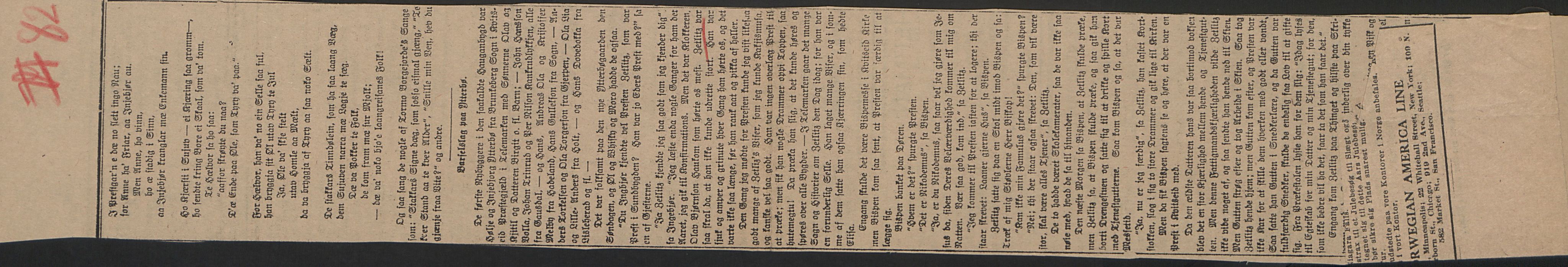 Rikard Berge, TEMU/TGM-A-1003/F/L0016/0023: 529-550 / 550 Slekt- og personalhistorie, om drikkehorn og eventuelt andre gjenstander, 1916-1926, p. 82