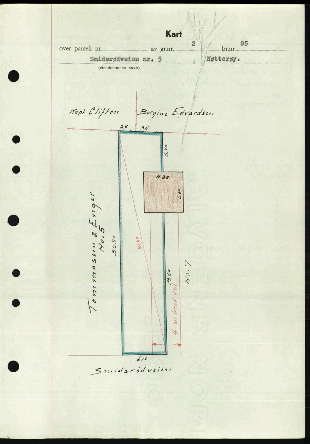 Tønsberg sorenskriveri, AV/SAKO-A-130/G/Ga/Gaa/L0019: Mortgage book no. A19, 1946-1946, Diary no: : 2487/1946