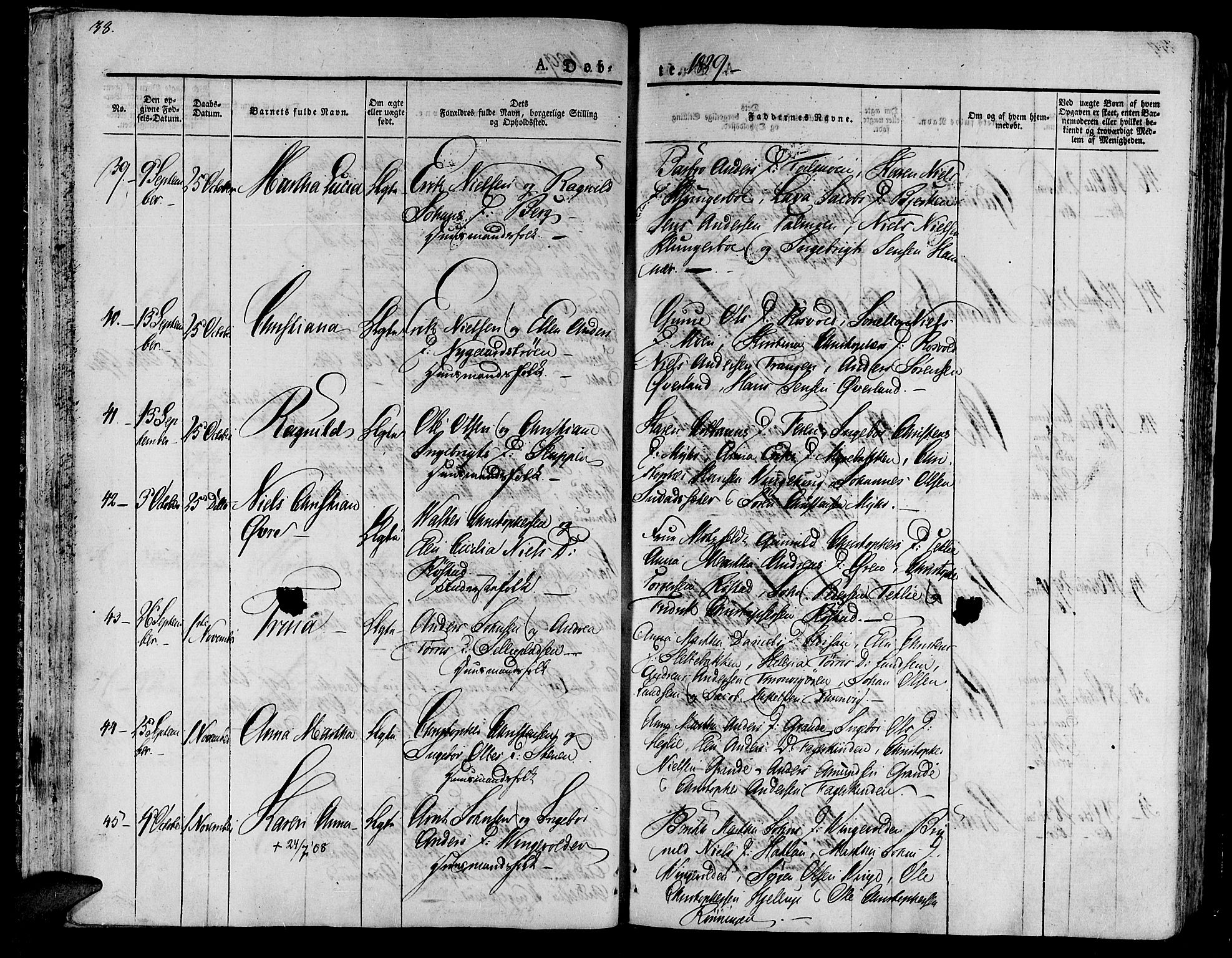 Ministerialprotokoller, klokkerbøker og fødselsregistre - Nord-Trøndelag, AV/SAT-A-1458/701/L0006: Parish register (official) no. 701A06, 1825-1841, p. 38