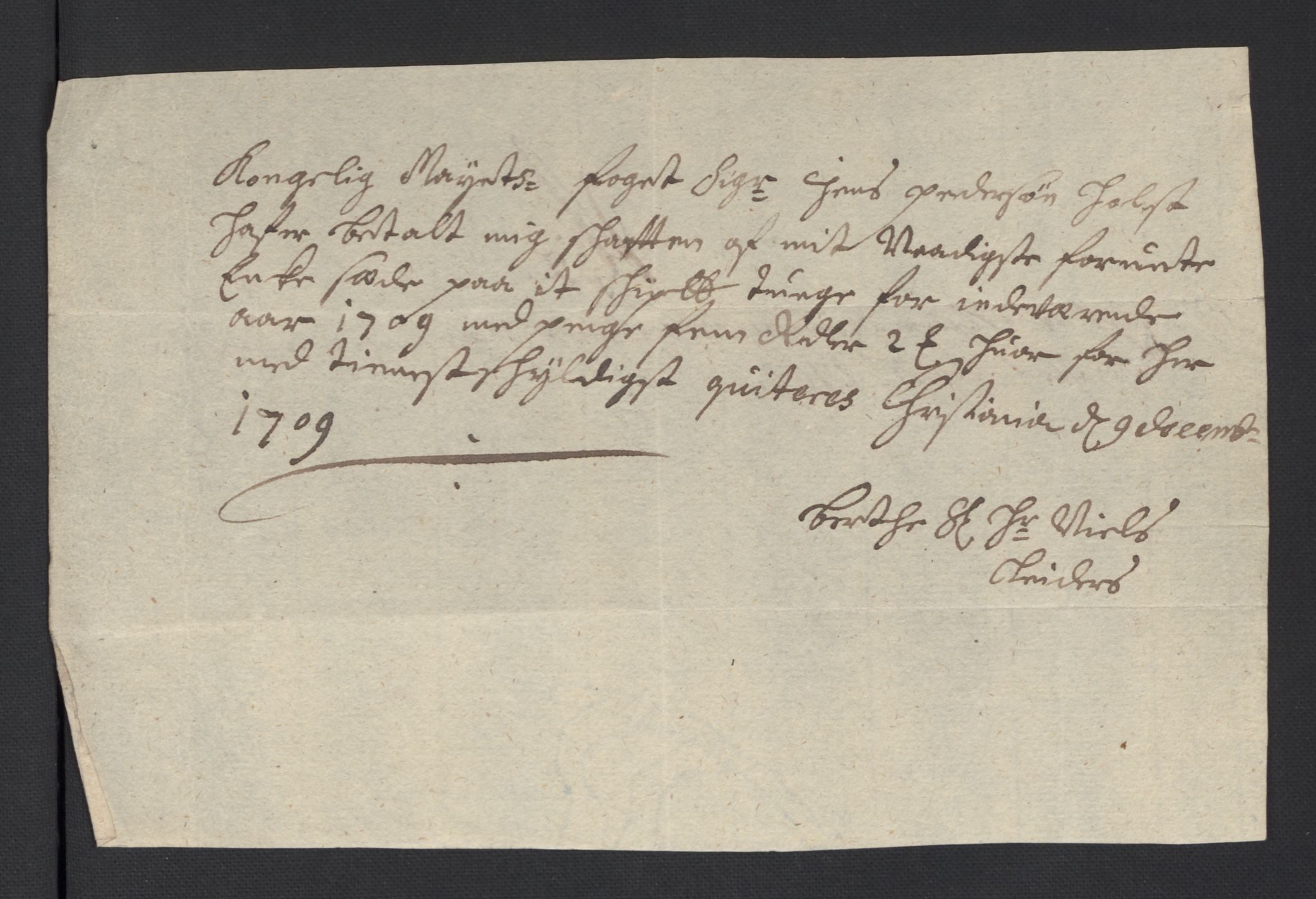 Rentekammeret inntil 1814, Reviderte regnskaper, Fogderegnskap, AV/RA-EA-4092/R11/L0591: Fogderegnskap Nedre Romerike, 1708-1709, p. 323