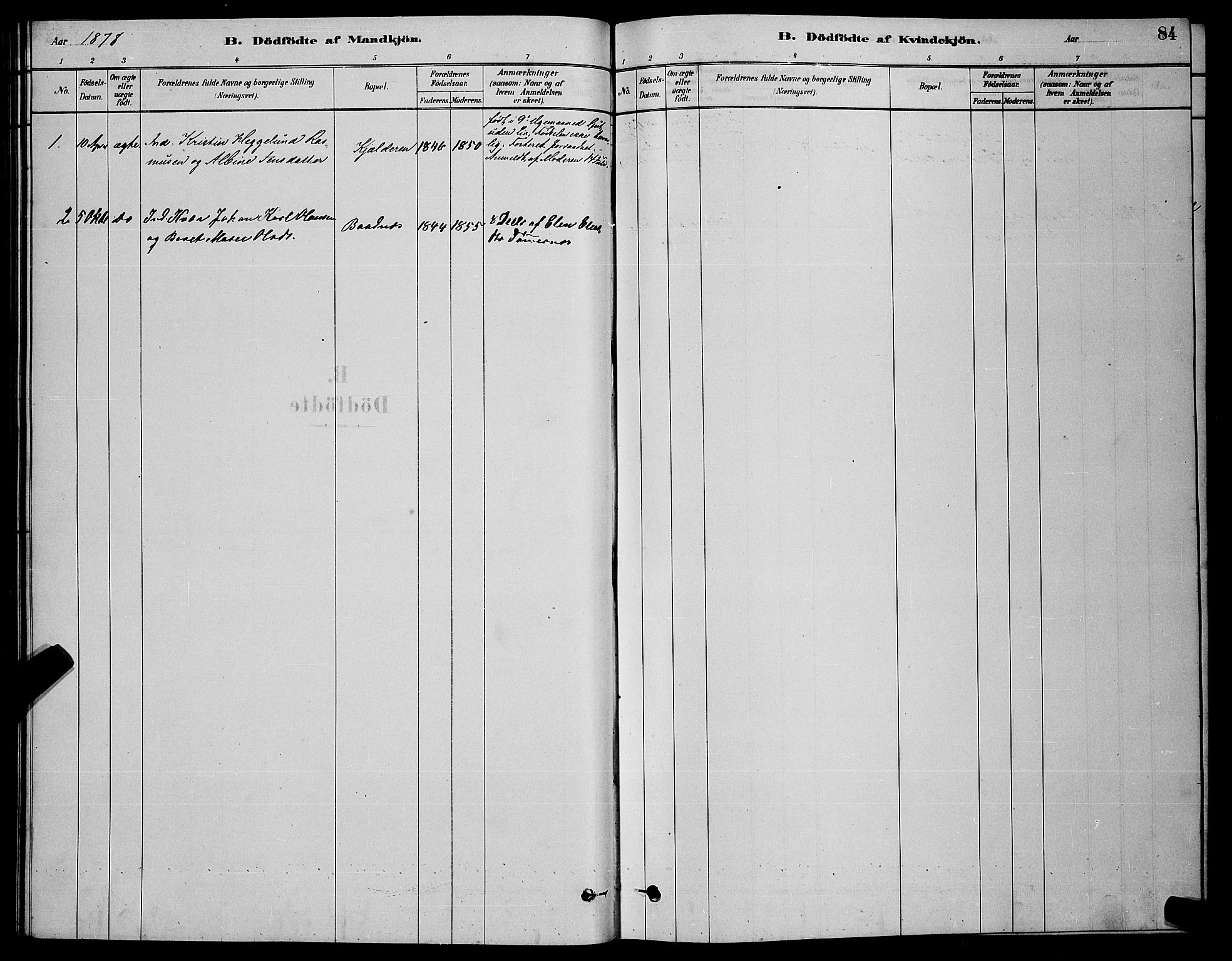 Skjervøy sokneprestkontor, SATØ/S-1300/H/Ha/Hab/L0020klokker: Parish register (copy) no. 20, 1878-1892, p. 84