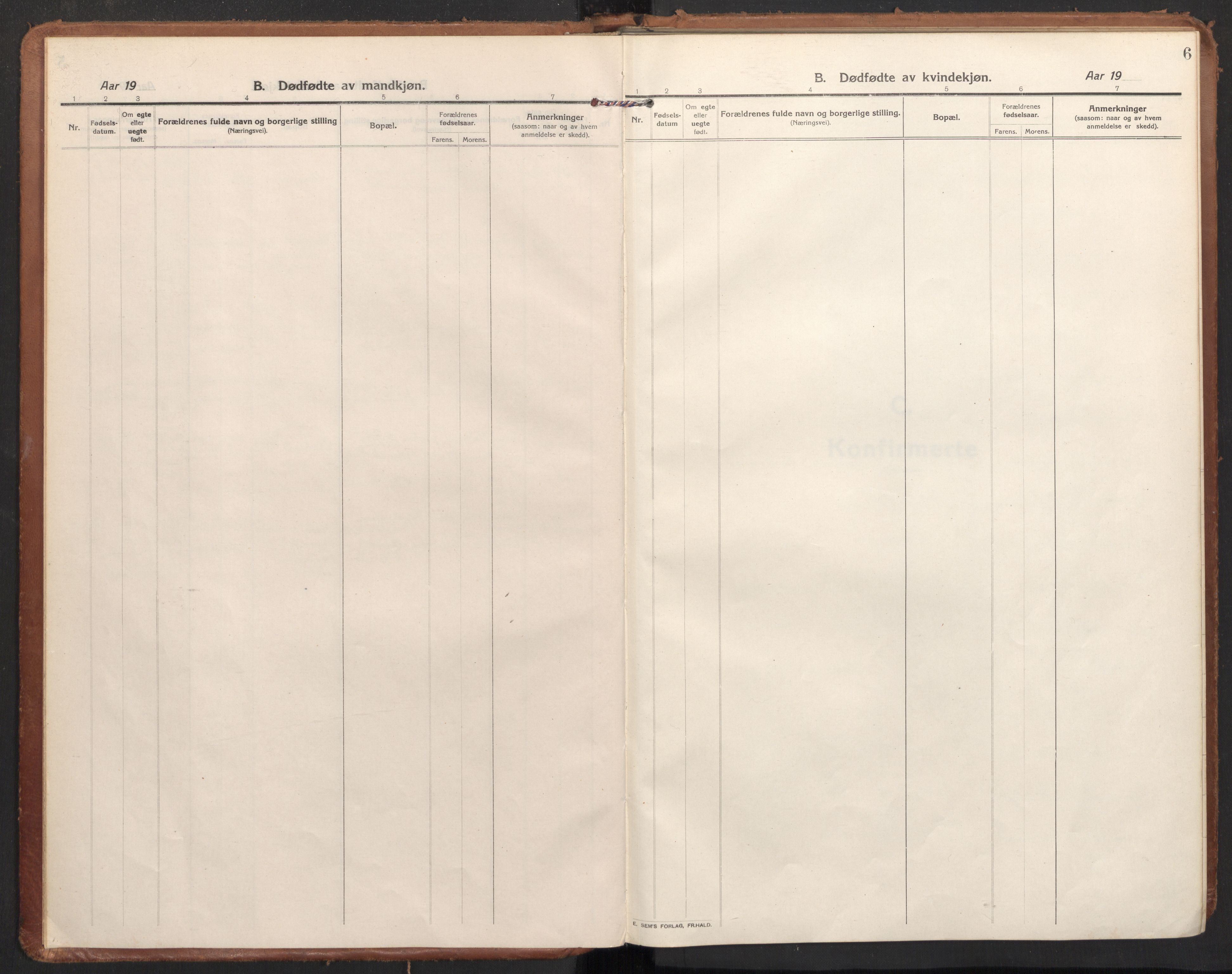 Ministerialprotokoller, klokkerbøker og fødselsregistre - Nordland, SAT/A-1459/830/L0456: Parish register (official) no. 830A20, 1914-1937, p. 6