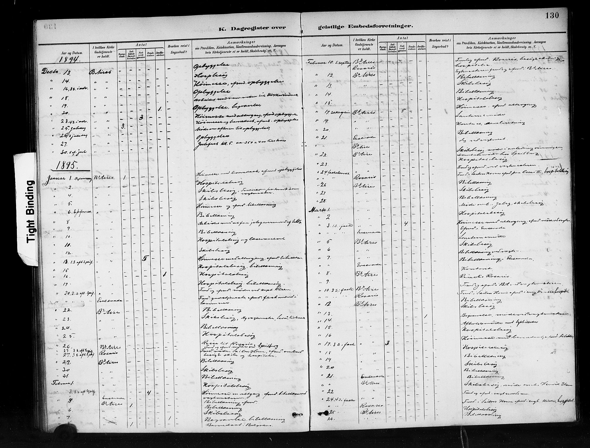 Den norske sjømannsmisjon i utlandet/Syd-Amerika (Buenos Aires m.fl.), SAB/SAB/PA-0118/H/Ha/L0001: Parish register (official) no. A 1, 1888-1898, p. 130