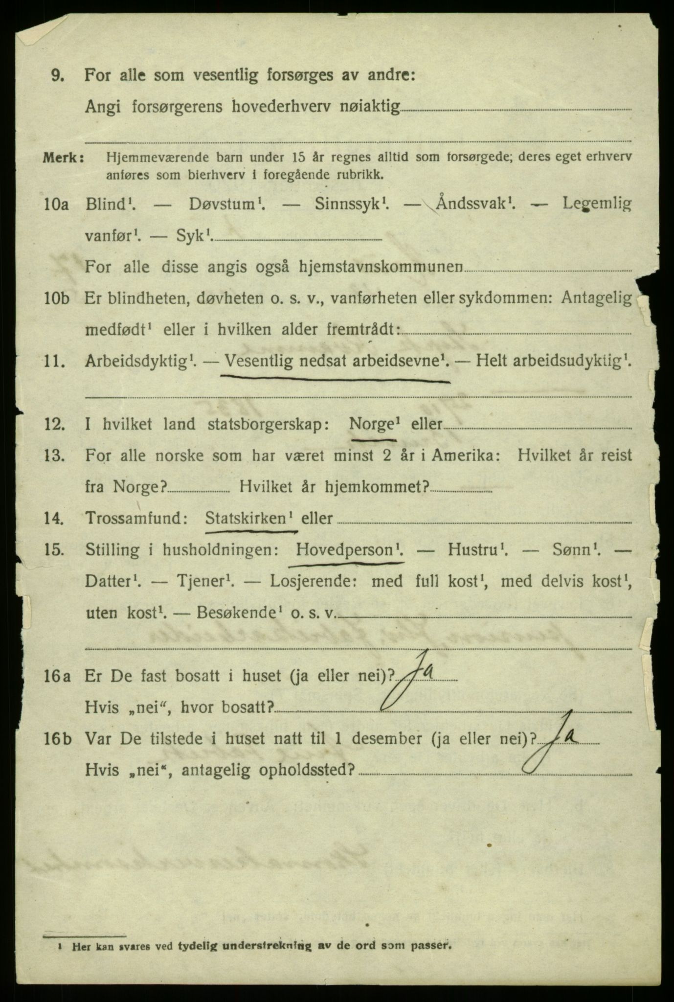 SAB, 1920 census for Haus, 1920, p. 11837