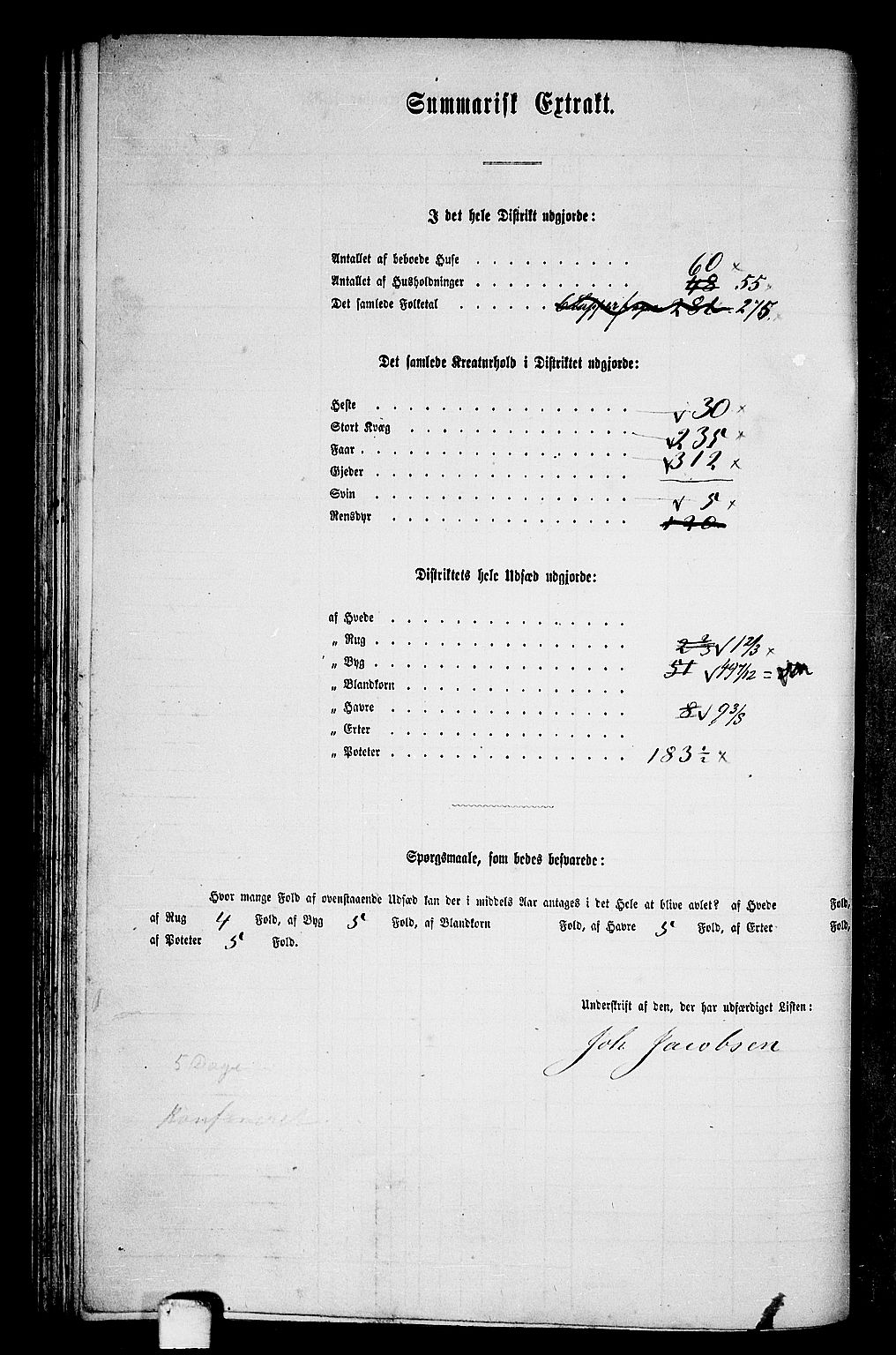 RA, 1865 census for Hemnes, 1865, p. 76