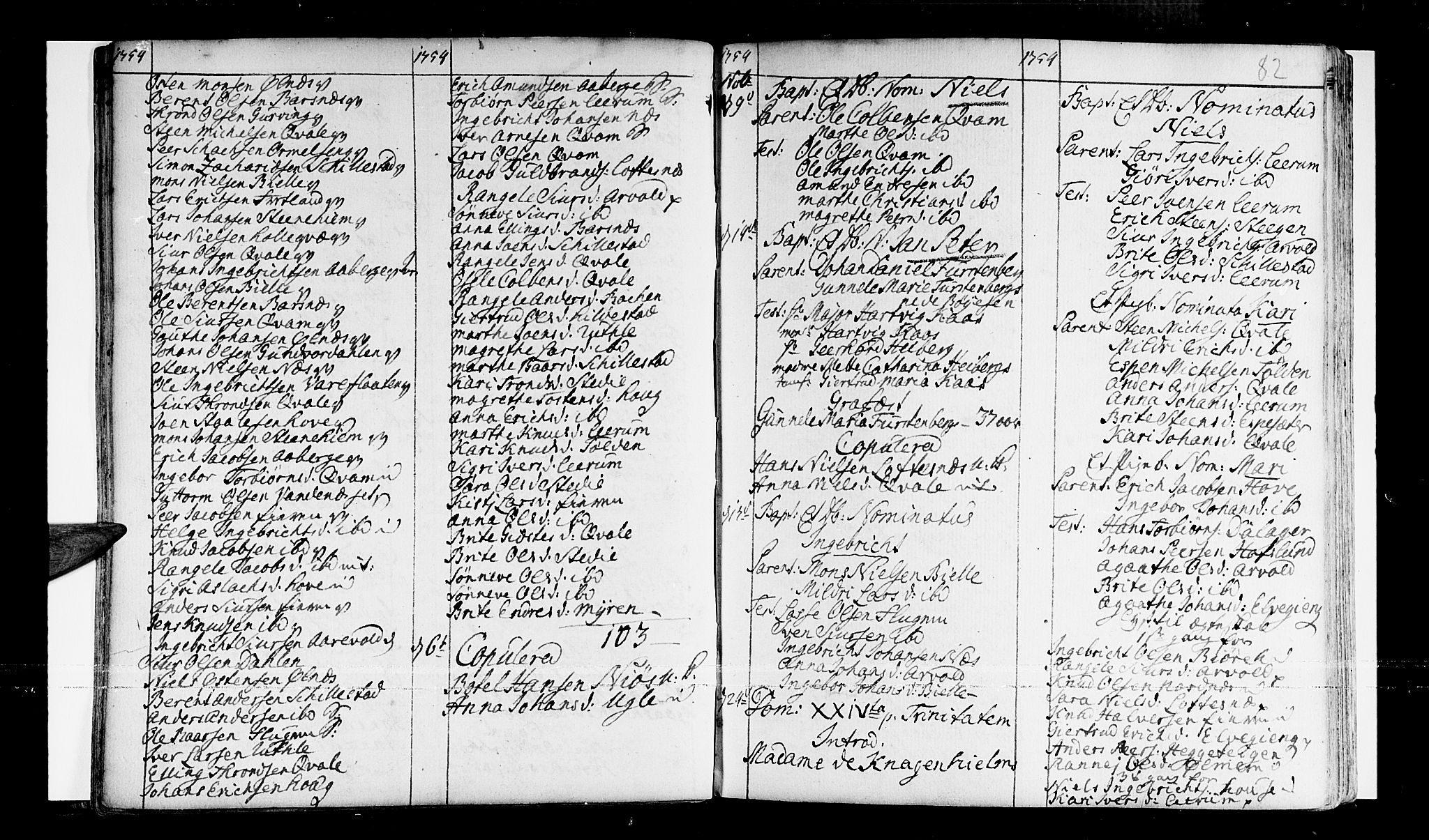 Sogndal sokneprestembete, AV/SAB-A-81301/H/Haa/Haaa/L0003: Parish register (official) no. A 3, 1747-1768, p. 82