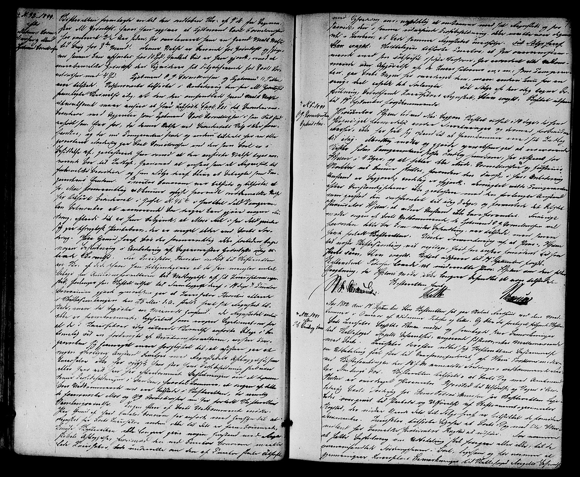 Kristiansand byrett, AV/SAK-1223-0001/H/Hc/L0023: Skifteprotokoll nr. 19, 1842-1845, p. 26b-27a
