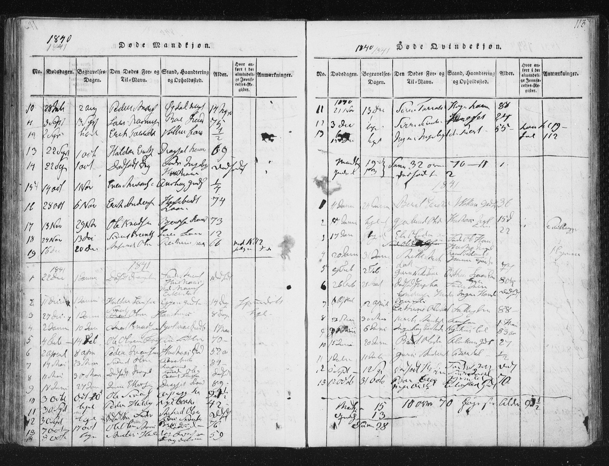 Ministerialprotokoller, klokkerbøker og fødselsregistre - Sør-Trøndelag, SAT/A-1456/689/L1037: Parish register (official) no. 689A02, 1816-1842, p. 113