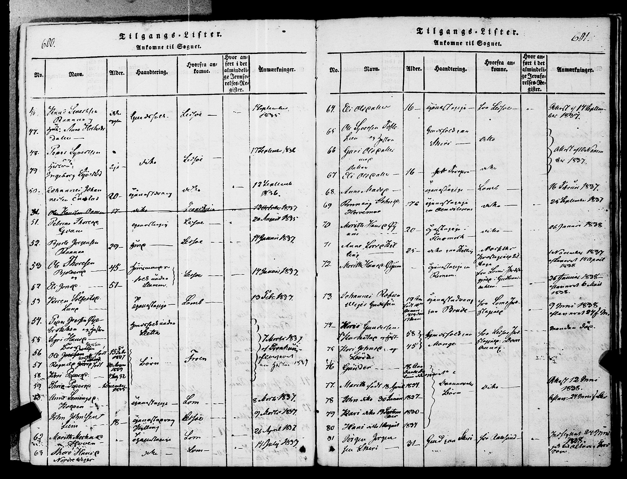 Ministerialprotokoller, klokkerbøker og fødselsregistre - Møre og Romsdal, SAT/A-1454/546/L0593: Parish register (official) no. 546A01, 1818-1853, p. 600-601