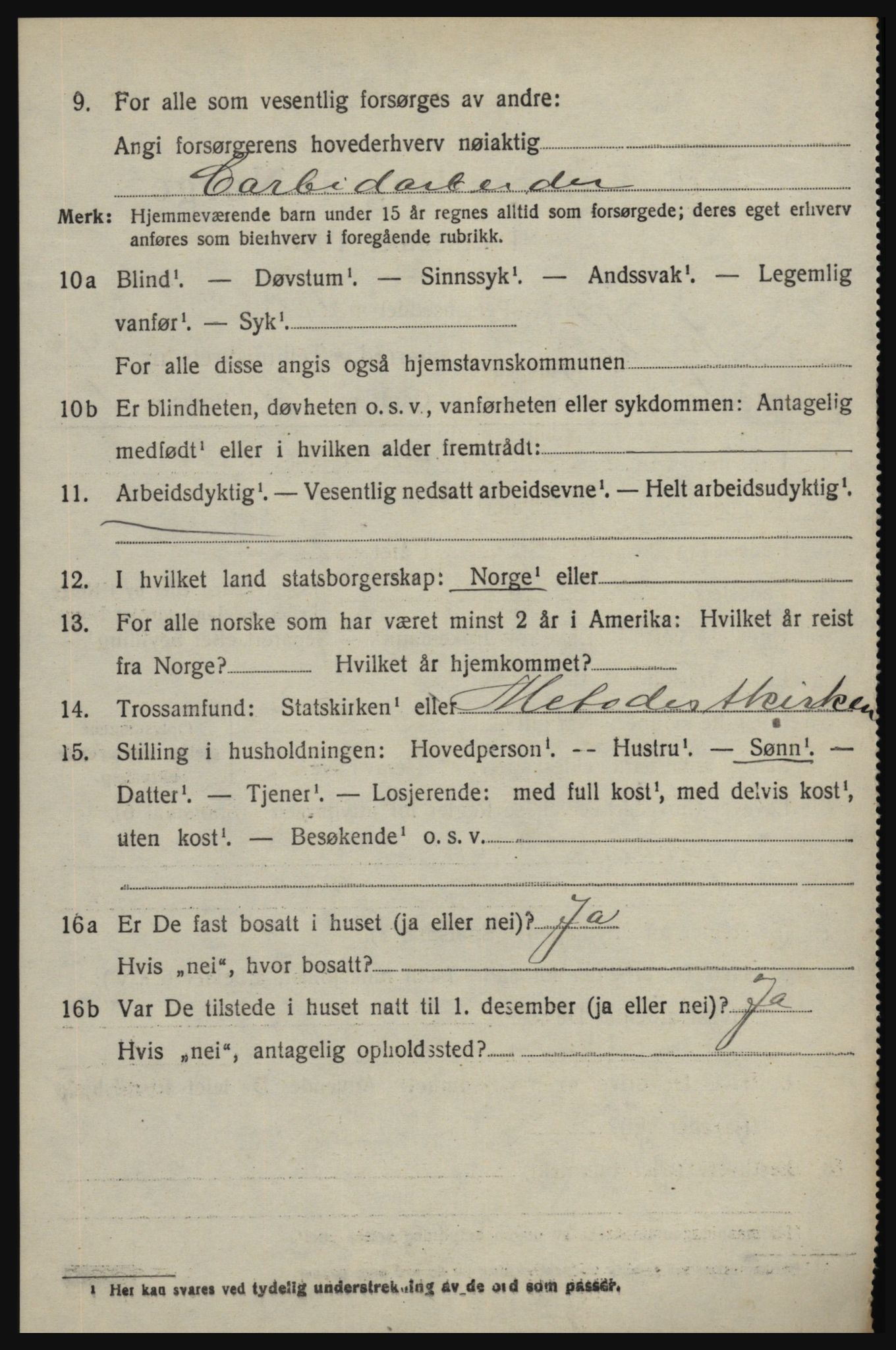 SAO, 1920 census for Skjeberg, 1920, p. 14650