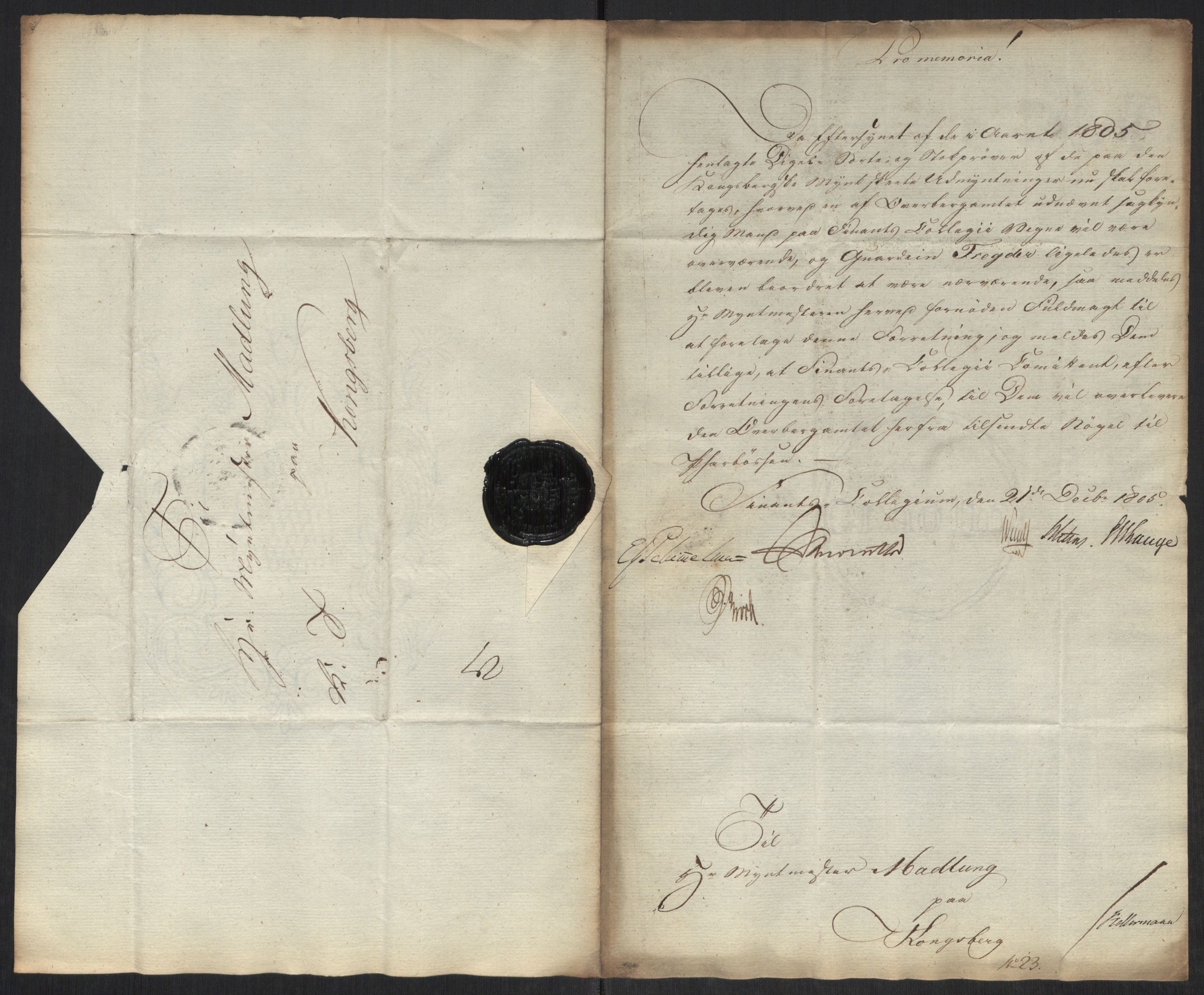 Rentekammeret inntil 1814, Realistisk ordnet avdeling, AV/RA-EA-4070/Oa/L0008: [Y6]: Embetsbrev til myntmesteren på Kongsberg (1797-1806 og 1808-1813), 1797-1813, p. 206