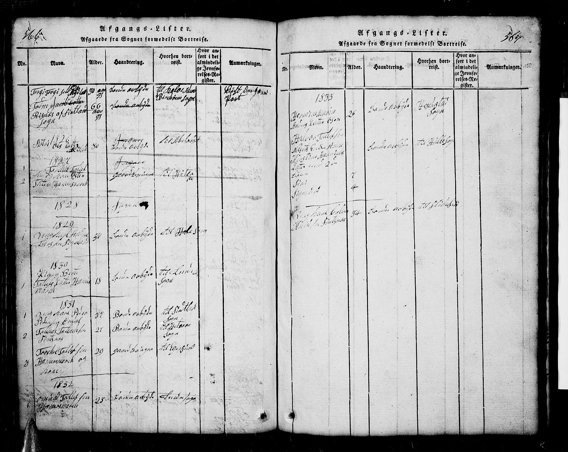 Sirdal sokneprestkontor, SAK/1111-0036/F/Fb/Fbb/L0001: Parish register (copy) no. B 1, 1815-1834, p. 566-567