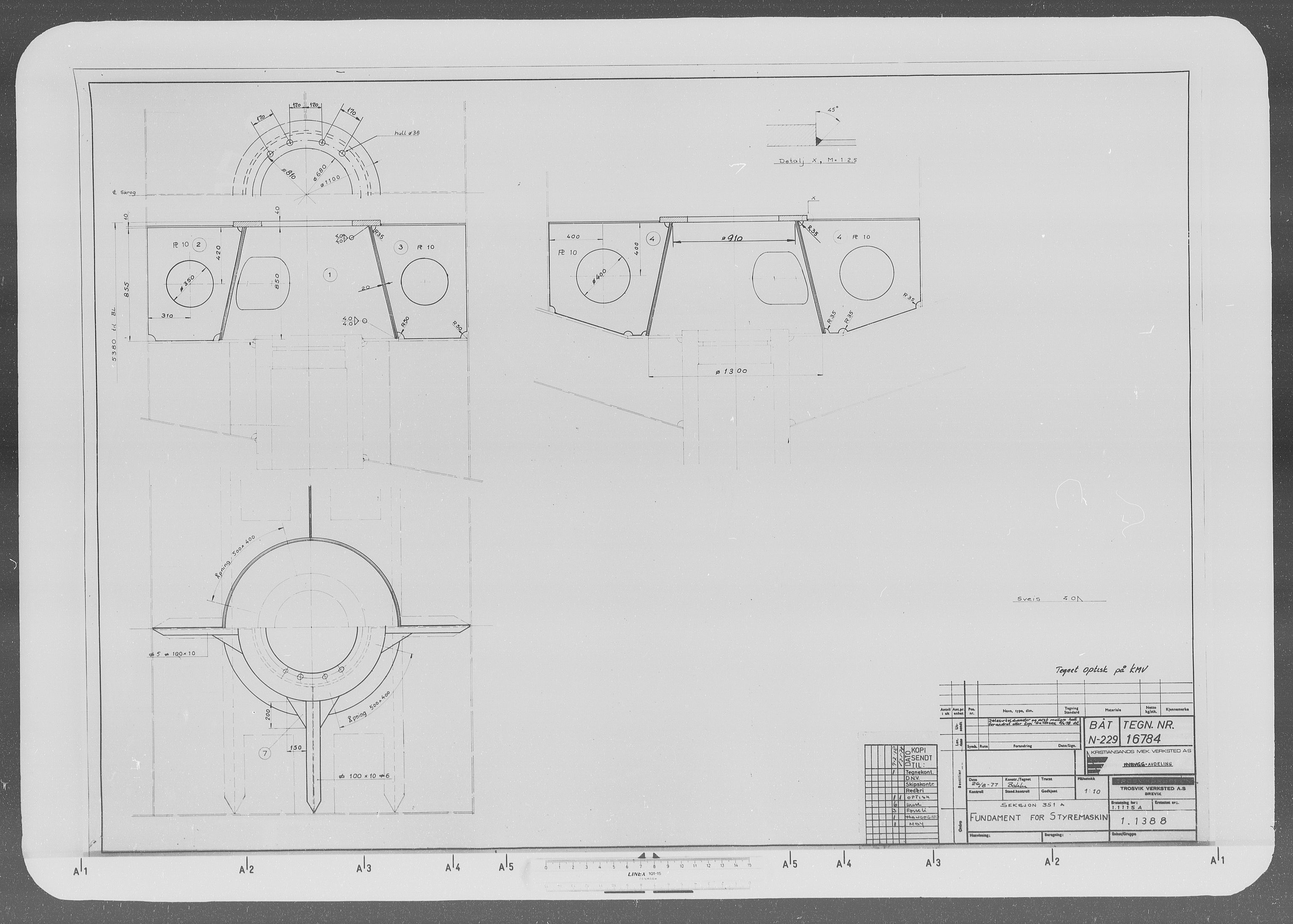 Kristiansand Mekaniske Verksted, AV/SAK-D/0612/G/Ga/L0008: 36 mm mikrofilmruller, reprofoto av skipstegninger, byggenr. 222-229, p. 10