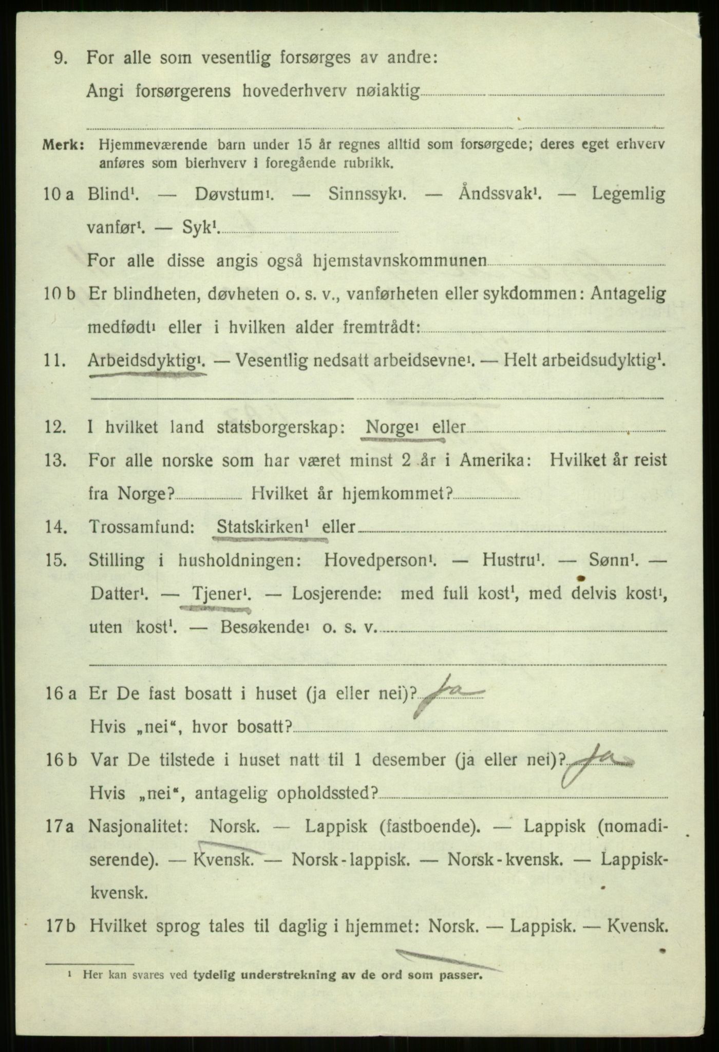 SATØ, 1920 census for Bjarkøy, 1920, p. 4410