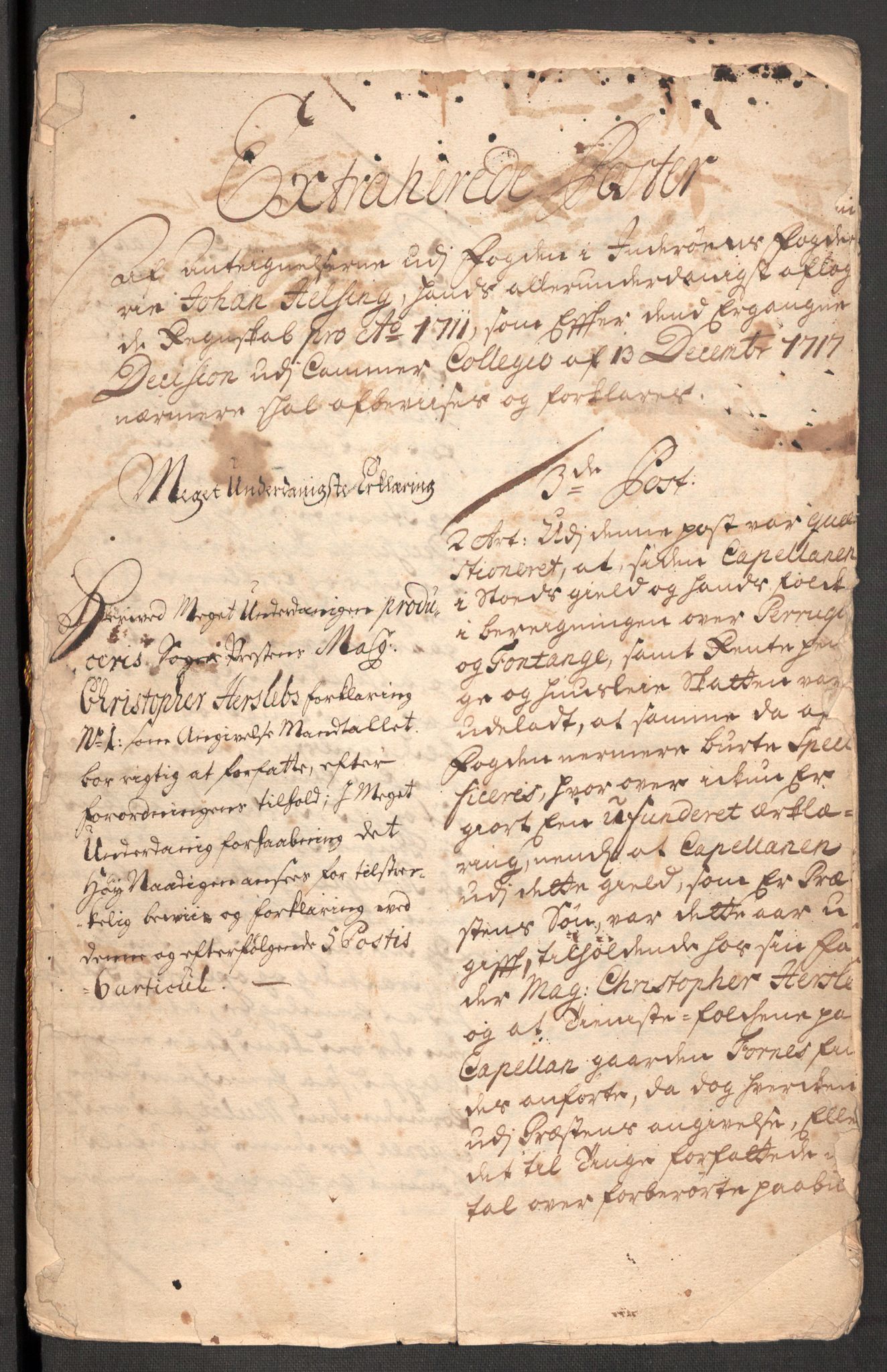 Rentekammeret inntil 1814, Reviderte regnskaper, Fogderegnskap, RA/EA-4092/R63/L4319: Fogderegnskap Inderøy, 1711, p. 597