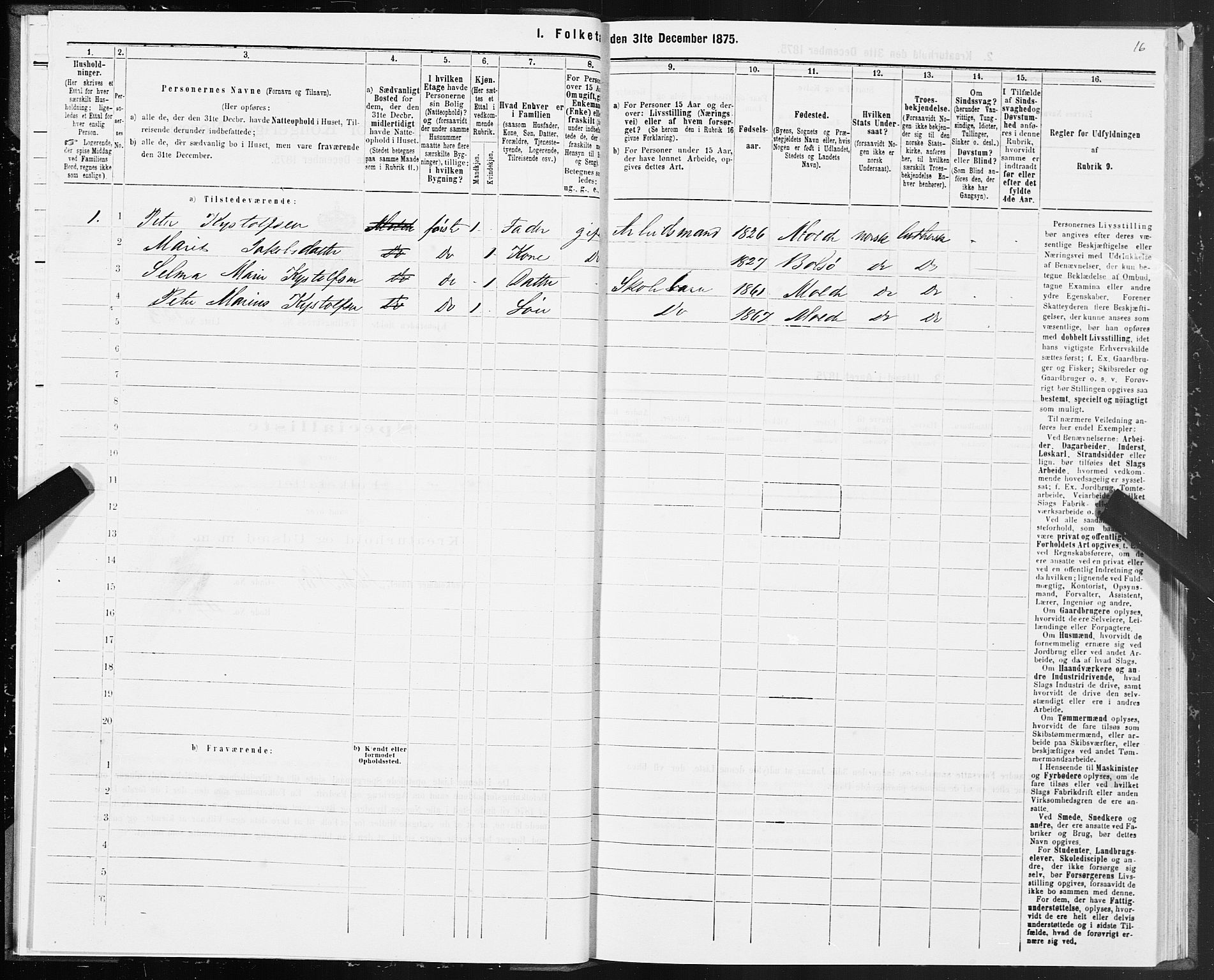 SAT, 1875 census for 1502P Molde, 1875, p. 2016