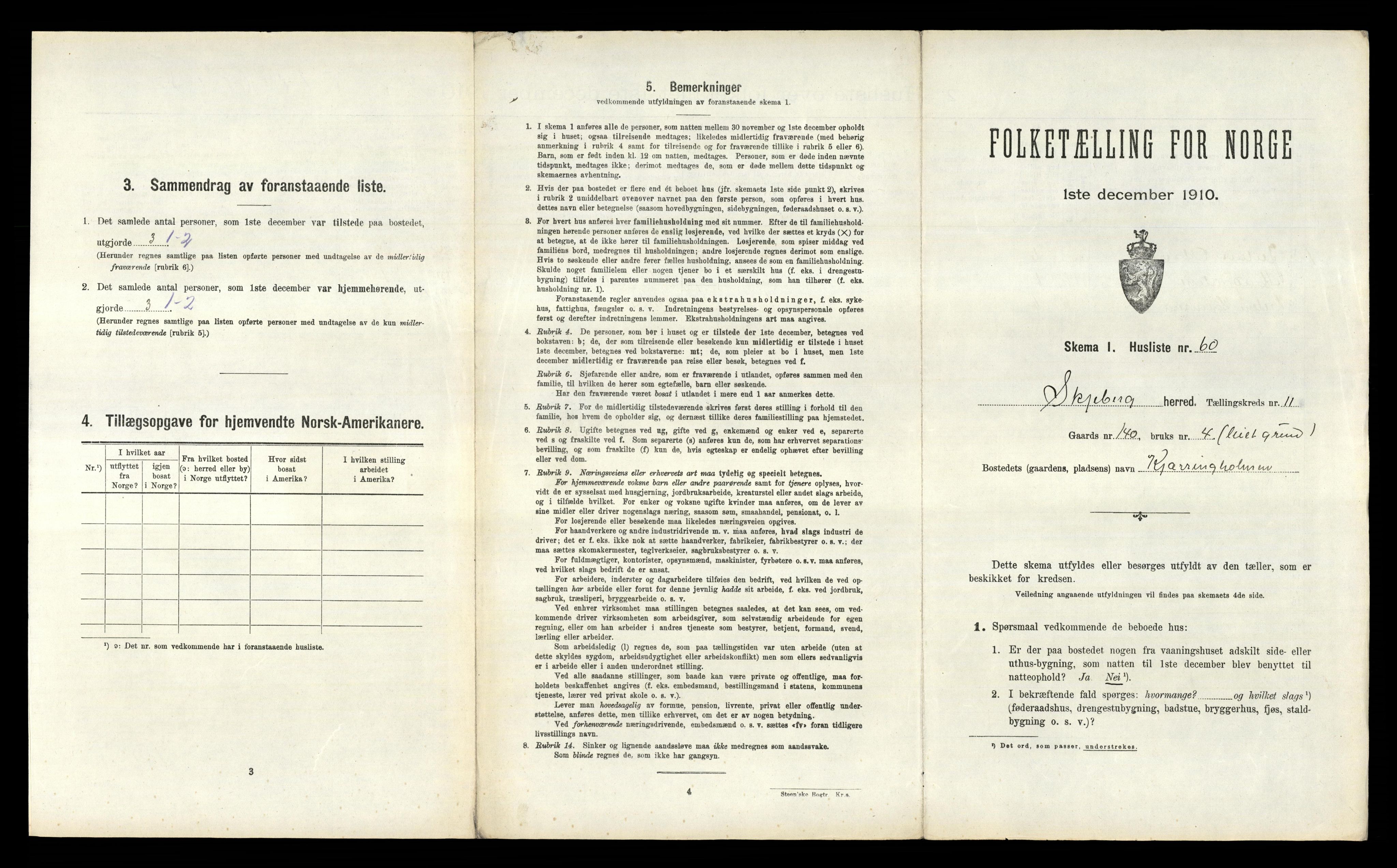 RA, 1910 census for Skjeberg, 1910, p. 1620