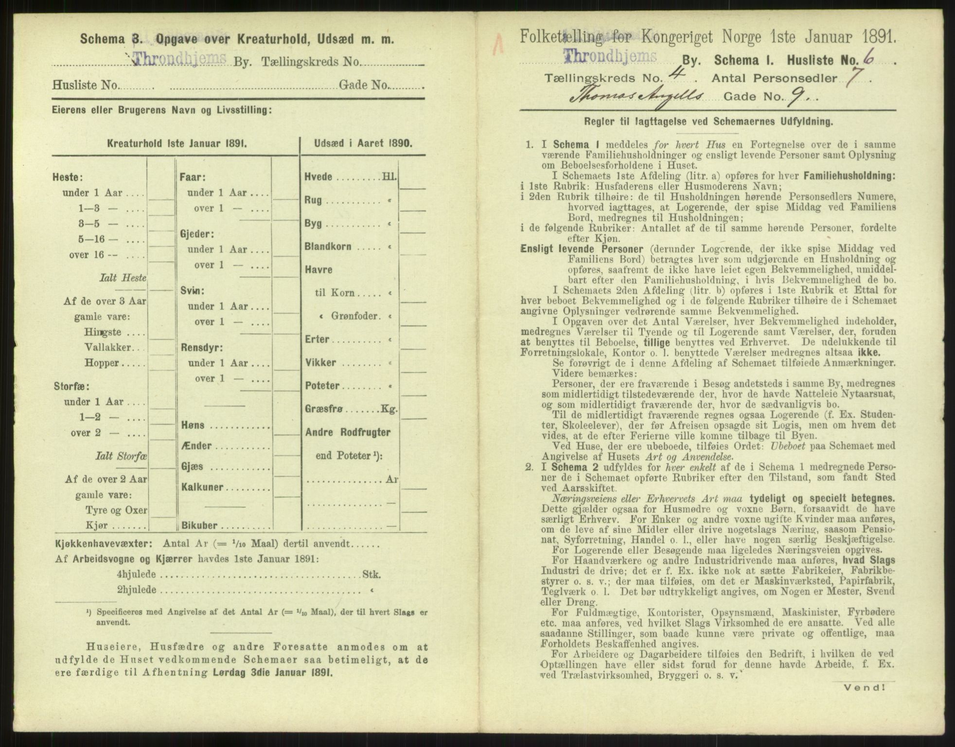 RA, 1891 census for 1601 Trondheim, 1891, p. 476