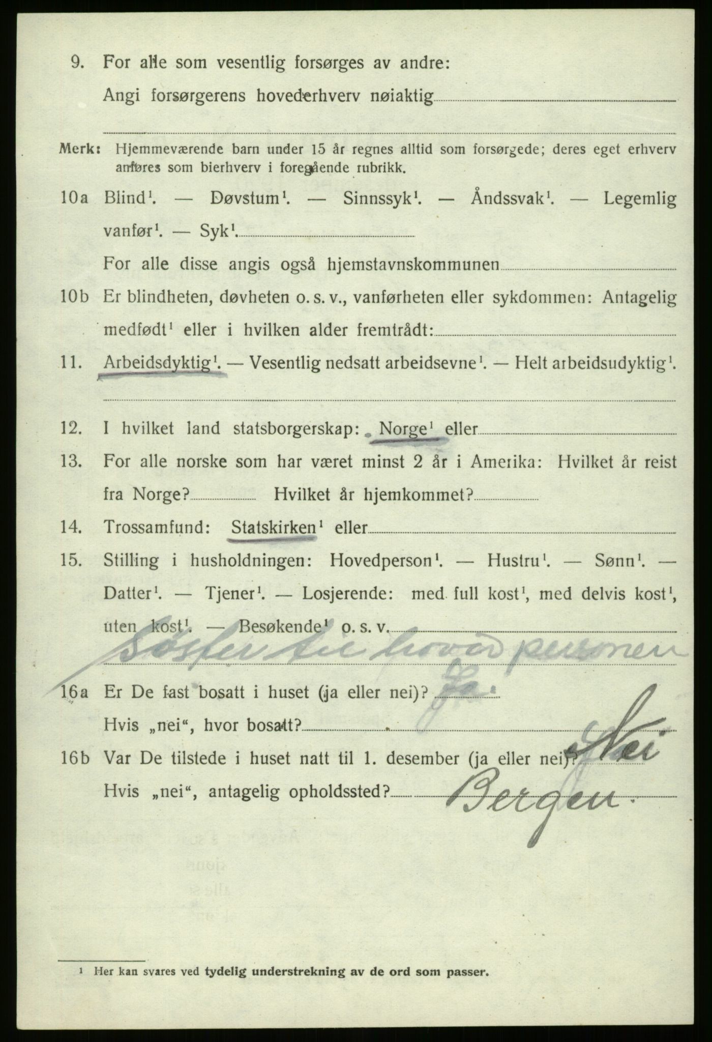 SAB, 1920 census for Davik, 1920, p. 8116