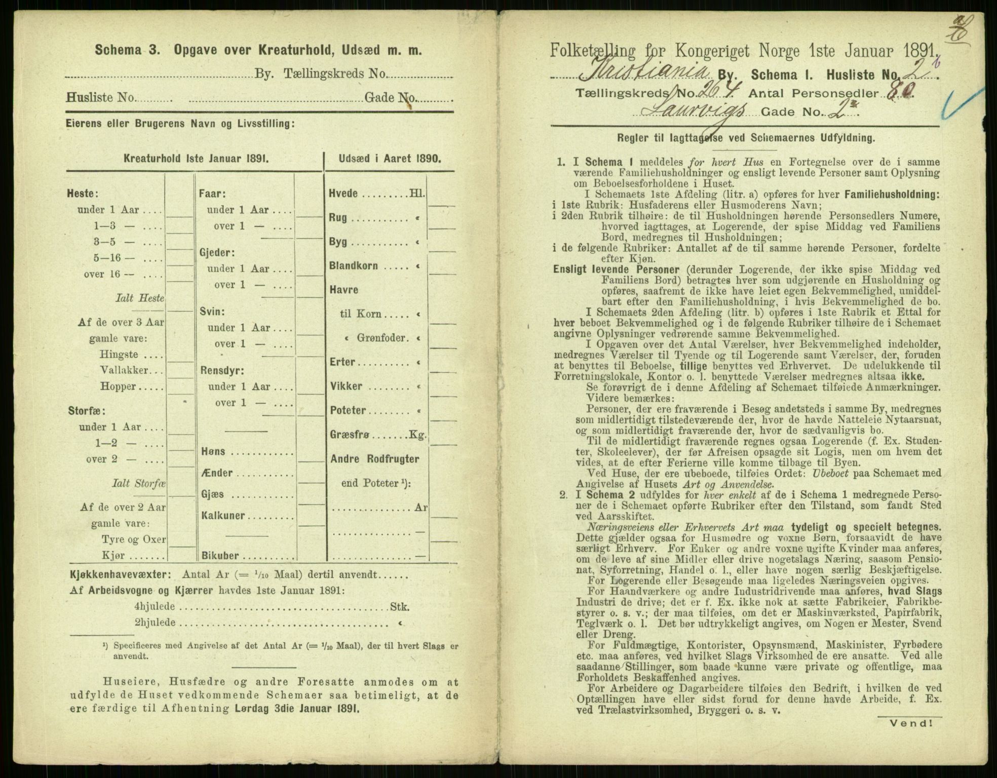 RA, 1891 census for 0301 Kristiania, 1891, p. 160279