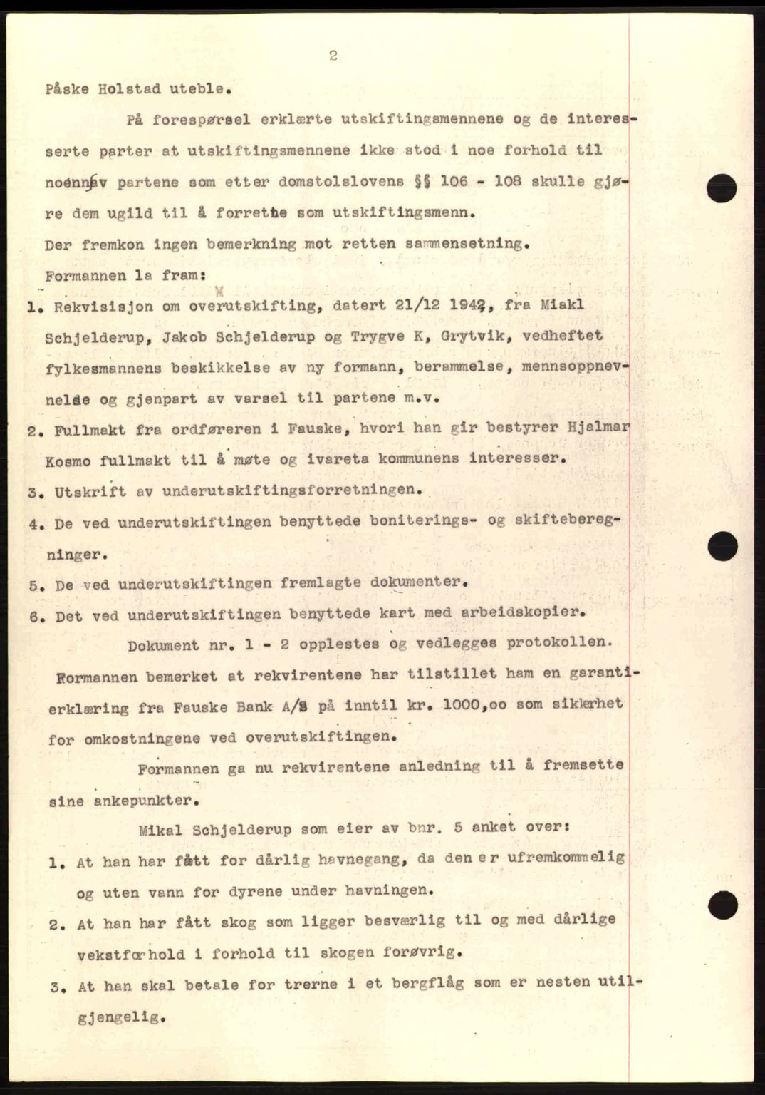 Salten sorenskriveri, AV/SAT-A-4578/1/2/2C: Mortgage book no. A14-15, 1943-1945, Diary no: : 1963/1943