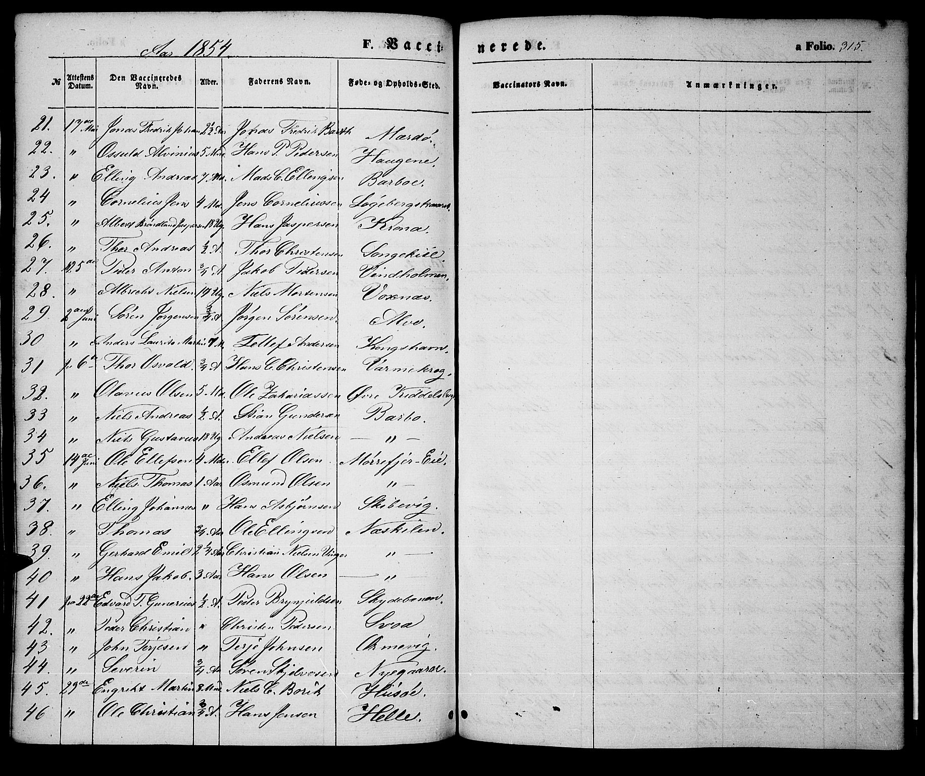 Tromøy sokneprestkontor, SAK/1111-0041/F/Fa/L0005: Parish register (official) no. A 5, 1847-1856, p. 315