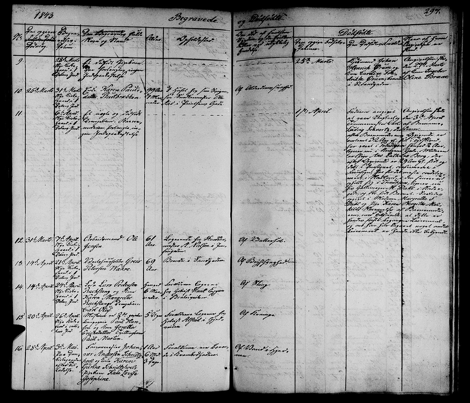 Ministerialprotokoller, klokkerbøker og fødselsregistre - Sør-Trøndelag, SAT/A-1456/602/L0136: Parish register (copy) no. 602C04, 1833-1845, p. 297