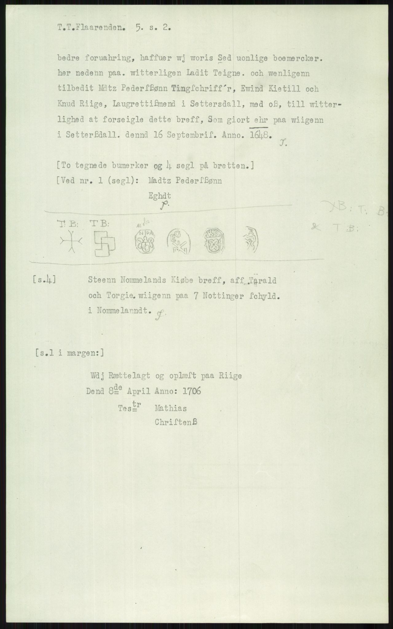 Samlinger til kildeutgivelse, Diplomavskriftsamlingen, AV/RA-EA-4053/H/Ha, p. 1954