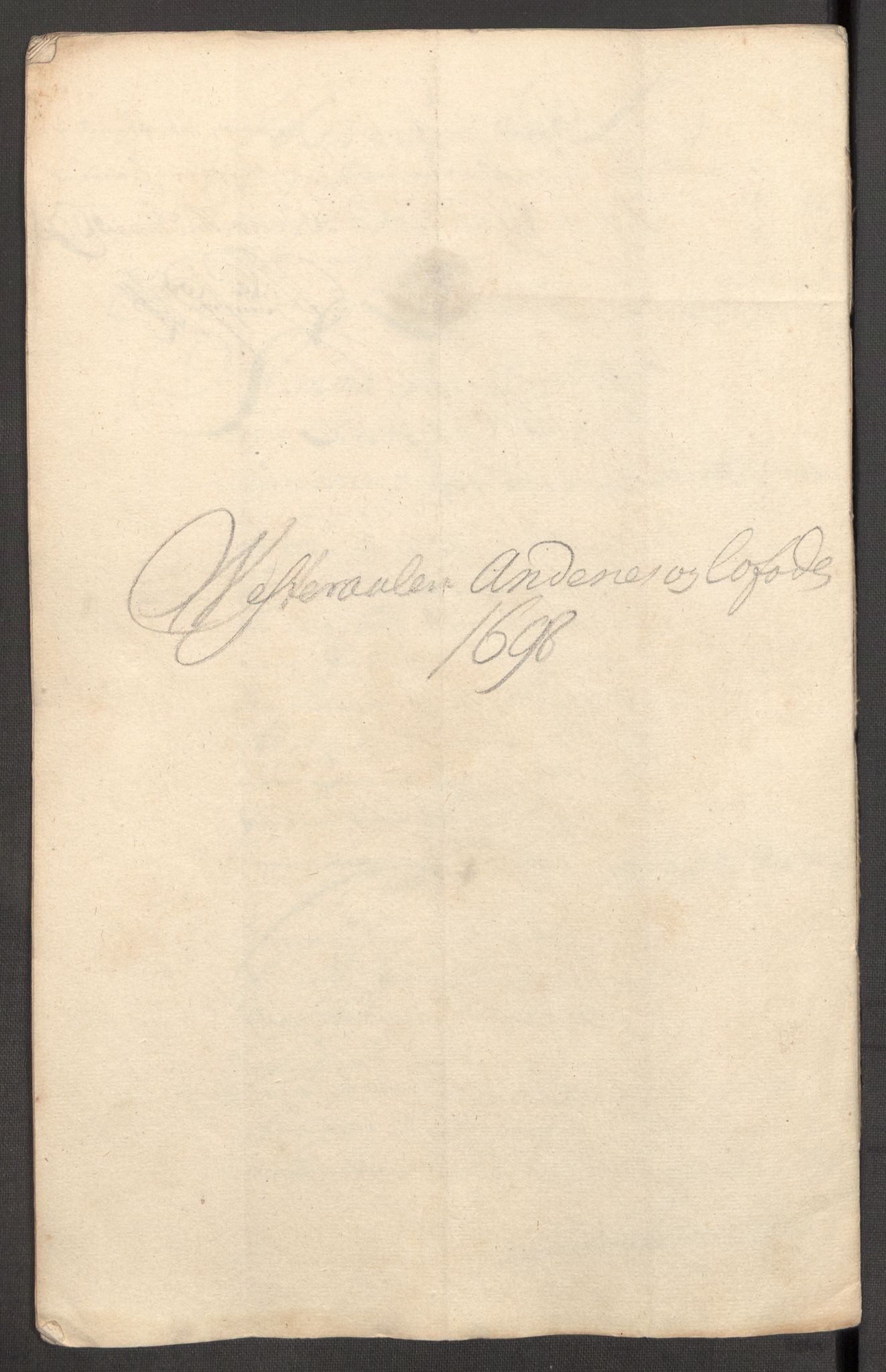 Rentekammeret inntil 1814, Reviderte regnskaper, Fogderegnskap, AV/RA-EA-4092/R67/L4678: Fogderegnskap Vesterålen, Andenes og Lofoten, 1696-1708, p. 254